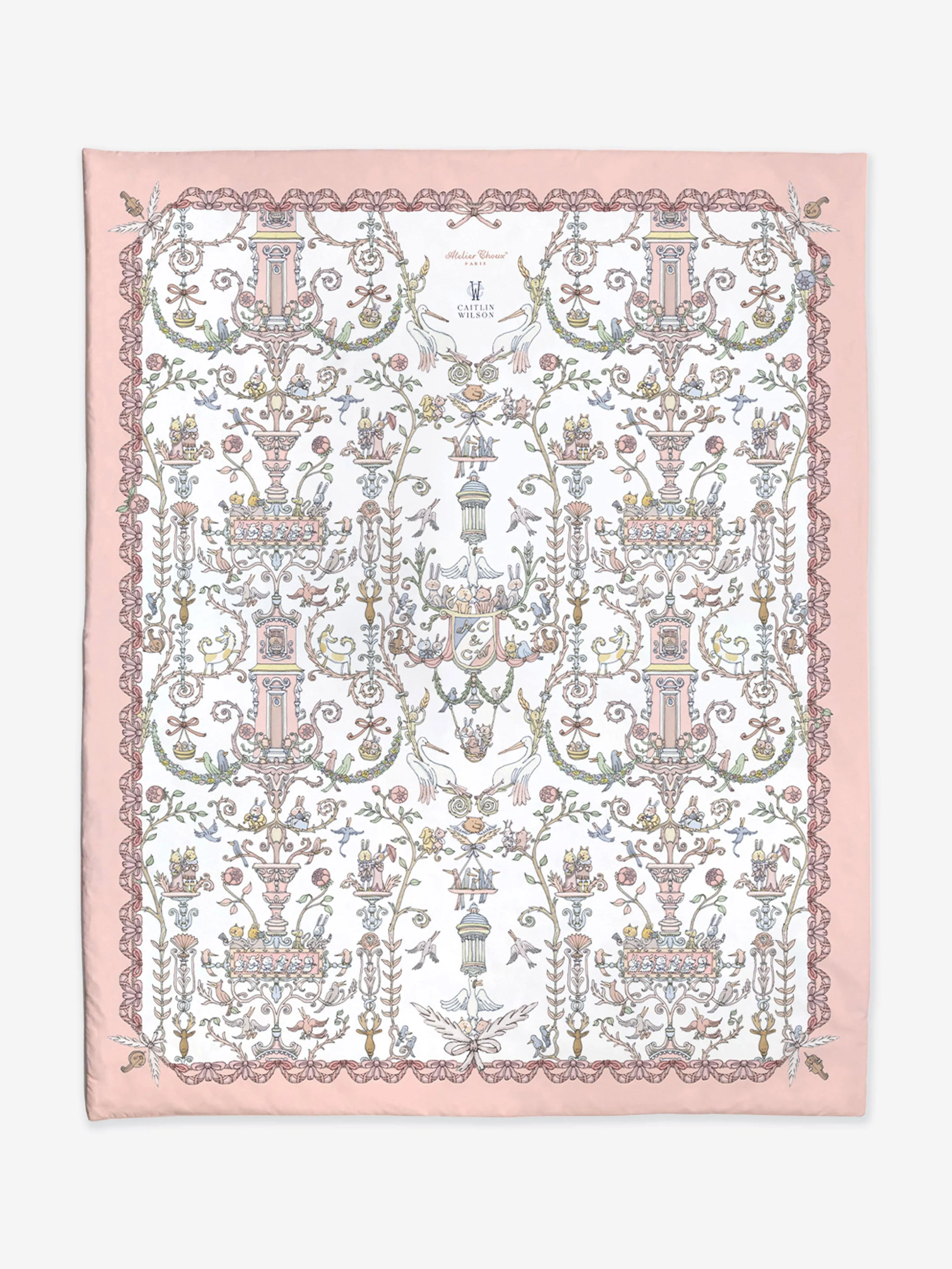 Atelier Choux Baby  Toile De Jouy Atelier Choux & Caitlin Wilson Reversible Quilt in Multicolour (130cm)