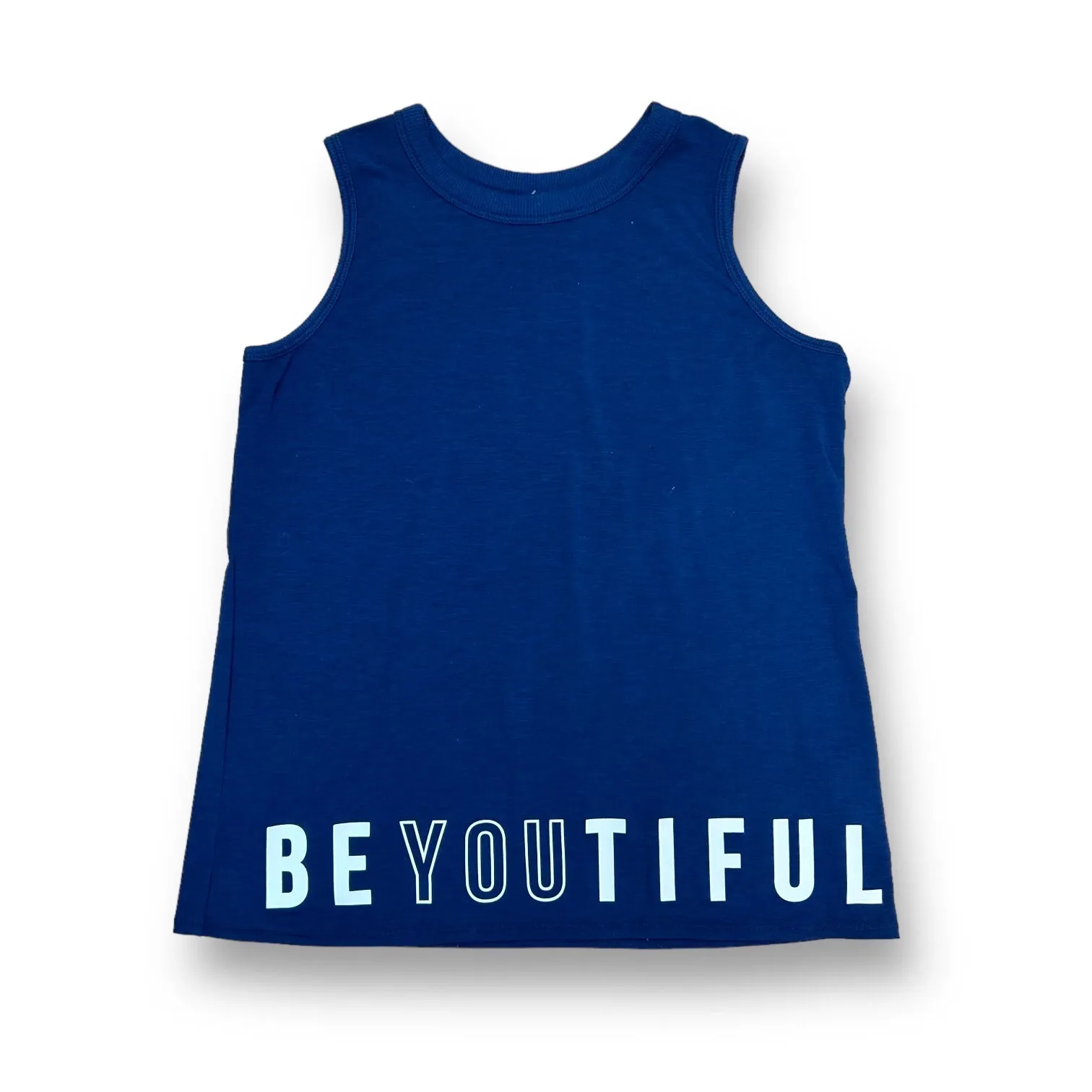 Athleta Girl Size 12 Youth Tank Top Dark Blue BeYOUtiful Sleeveless Tee