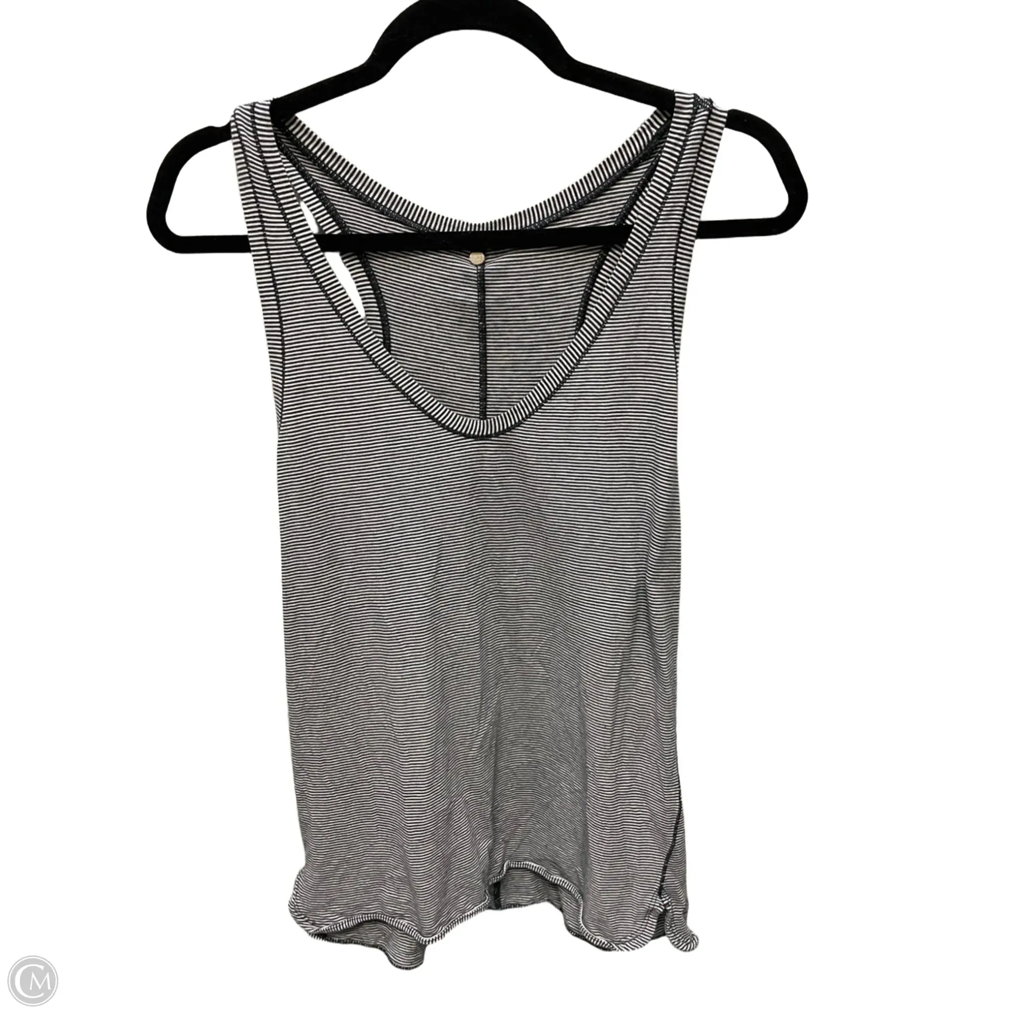 Athletic Tank Top By Lululemon In Striped Pattern, Size: S