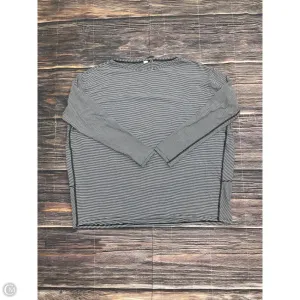 Athletic Top Long Sleeve Crewneck By Lululemon In Black, Size: 8