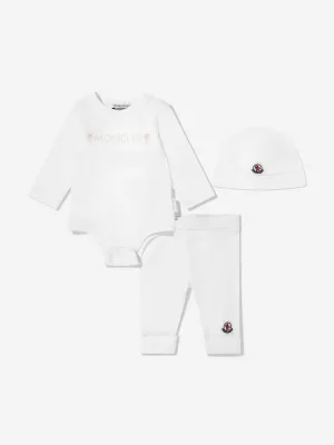 Baby Bodysuit Set in Ivory