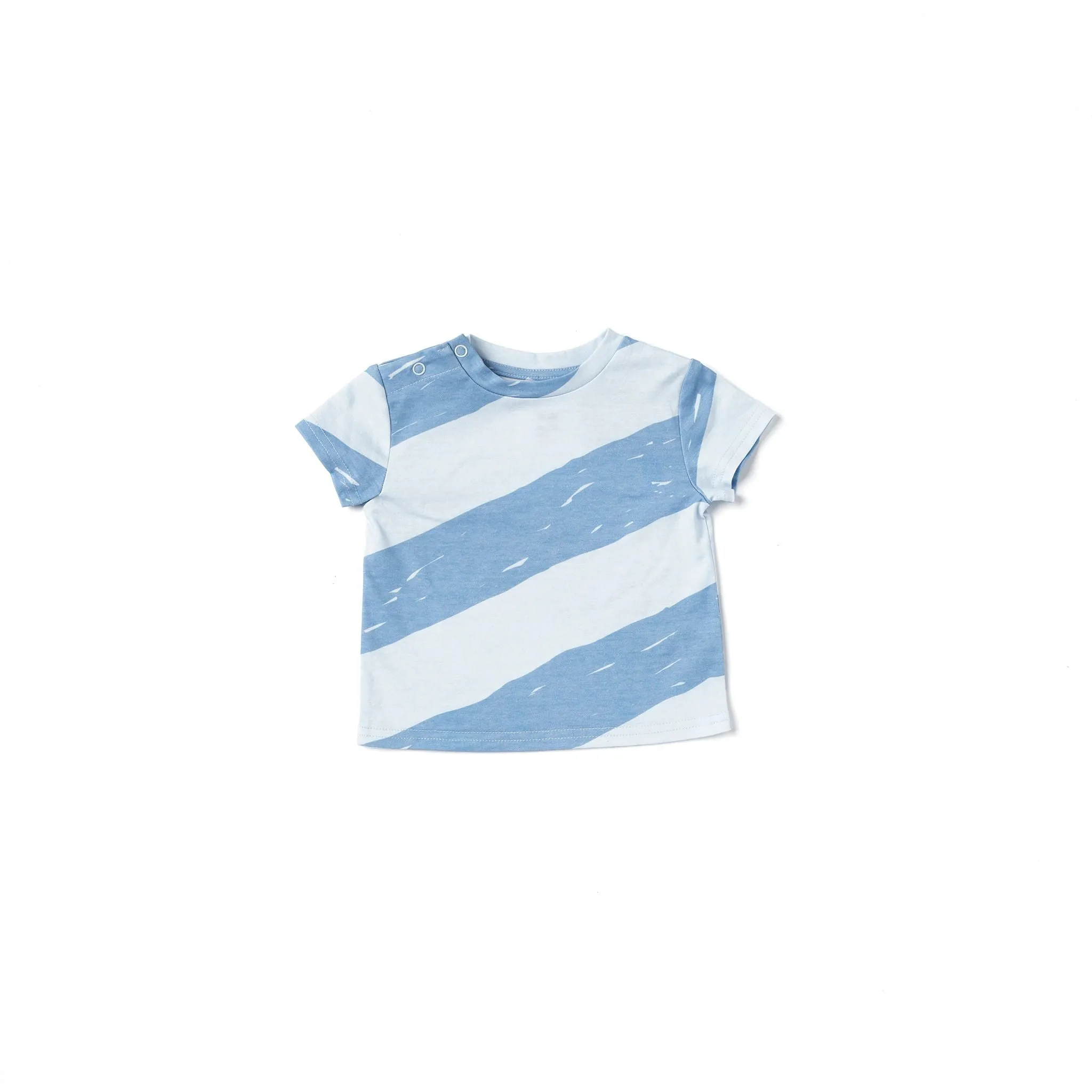 Baby Boxy T-Shirt with Stripes