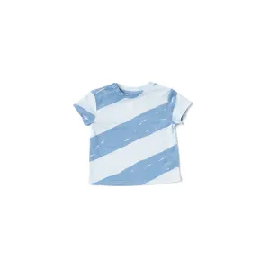 Baby Boxy T-Shirt with Stripes