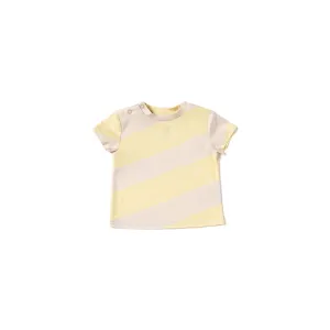 Baby Boxy T-Shirt with Stripes