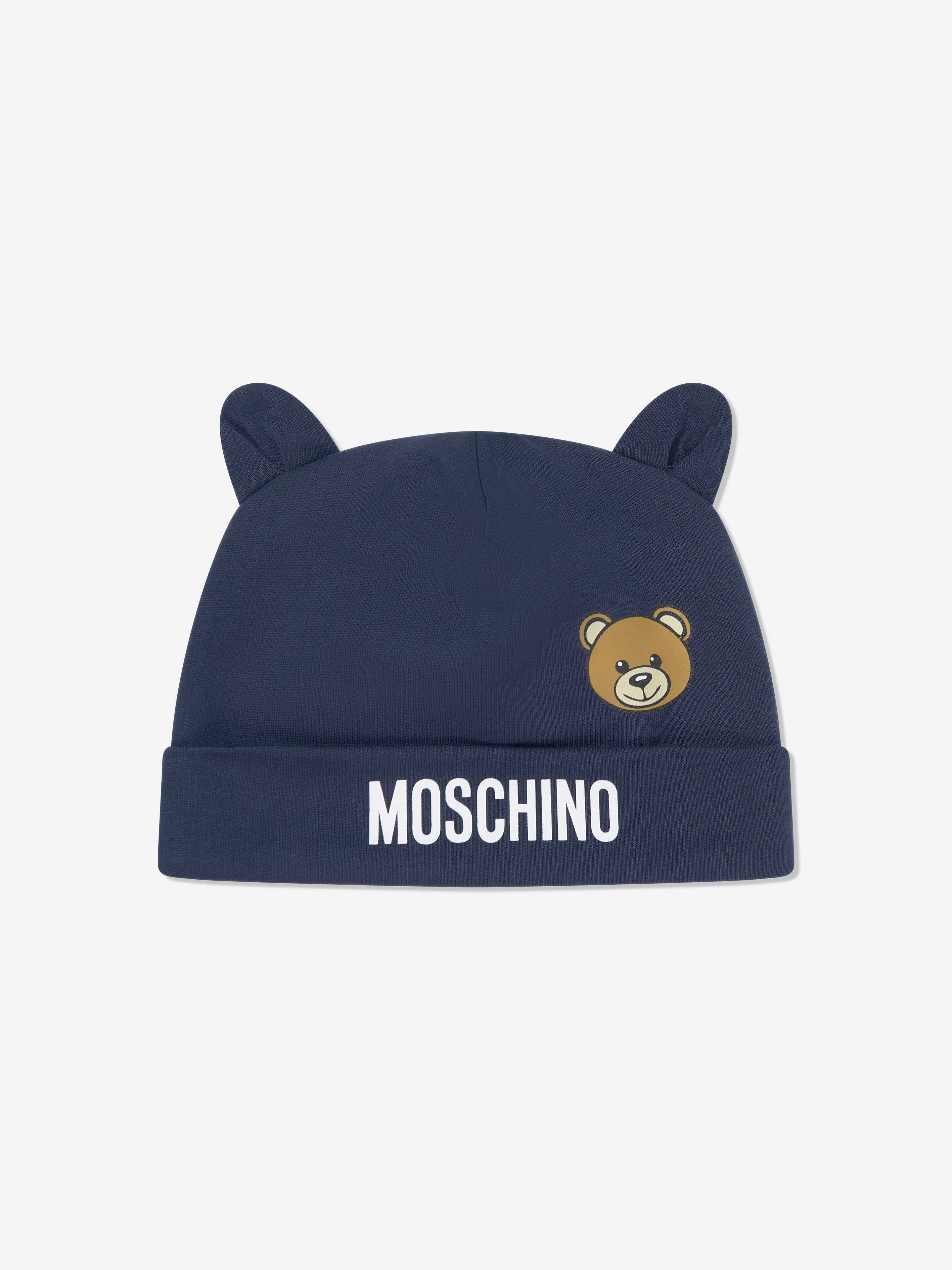 Baby Boys Bear Logo Babygrow Set in Navy