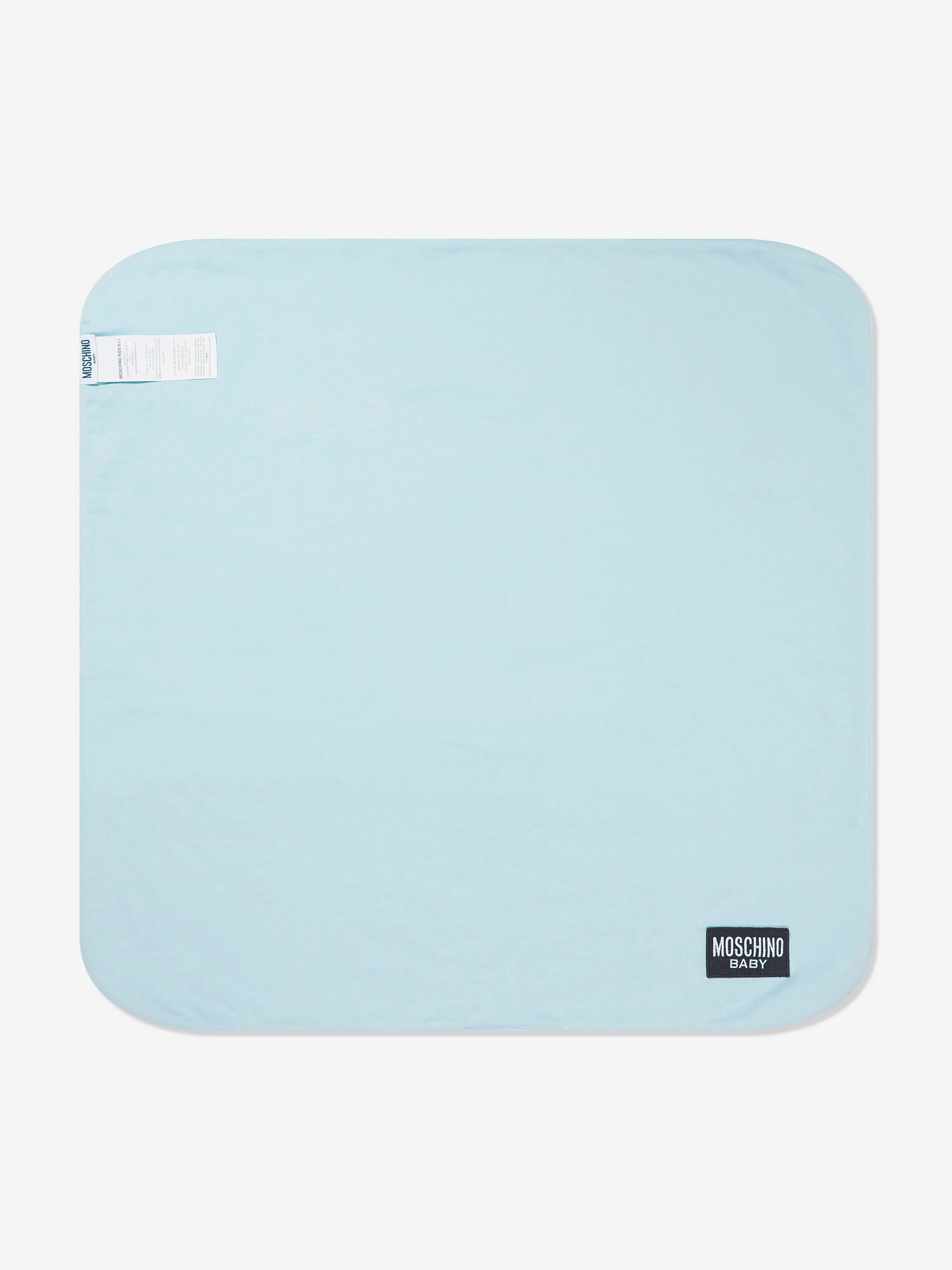 Baby Boys Bear Logo Blanket in Blue (70cm)