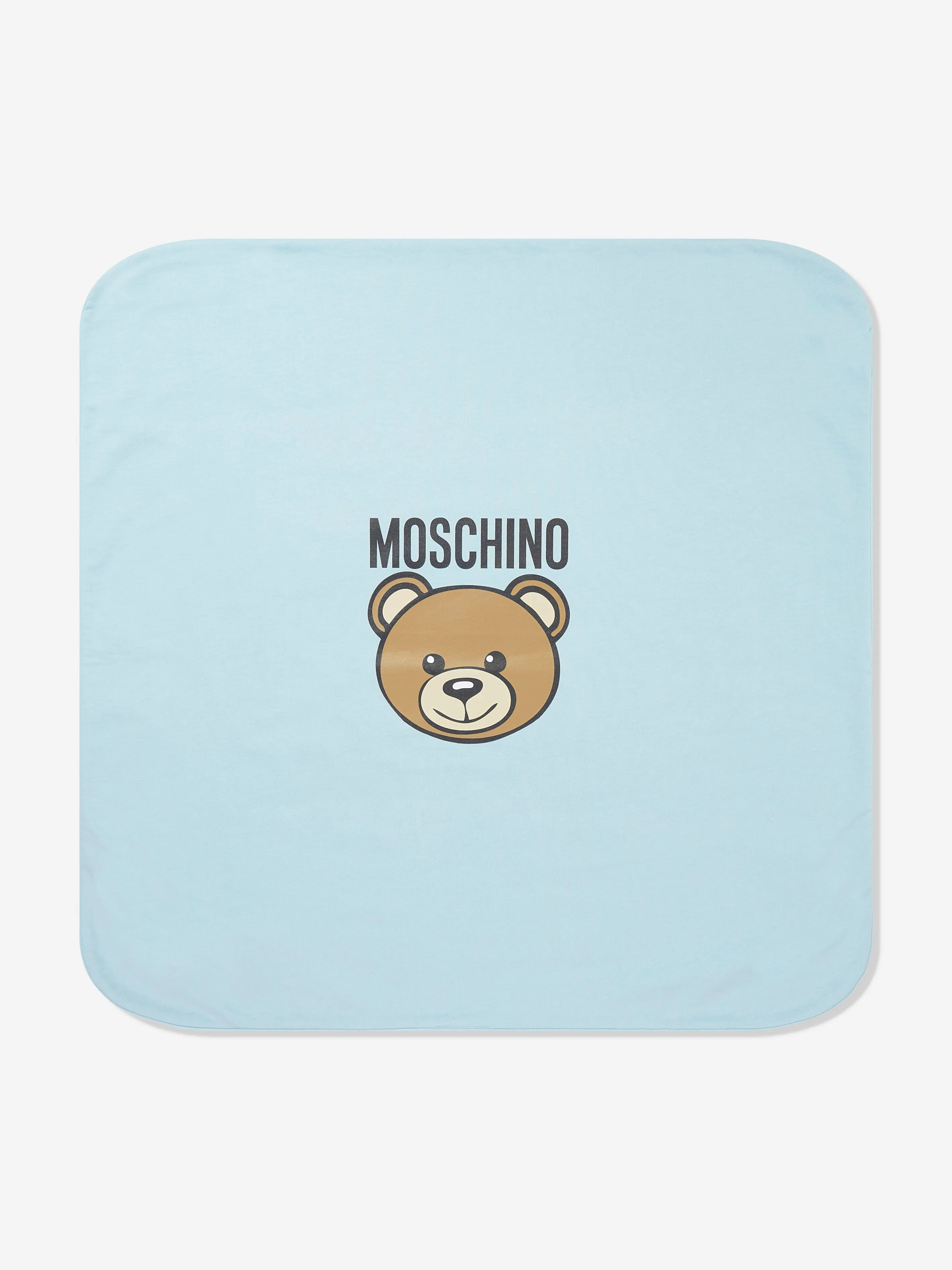 Baby Boys Bear Logo Blanket in Blue (70cm)