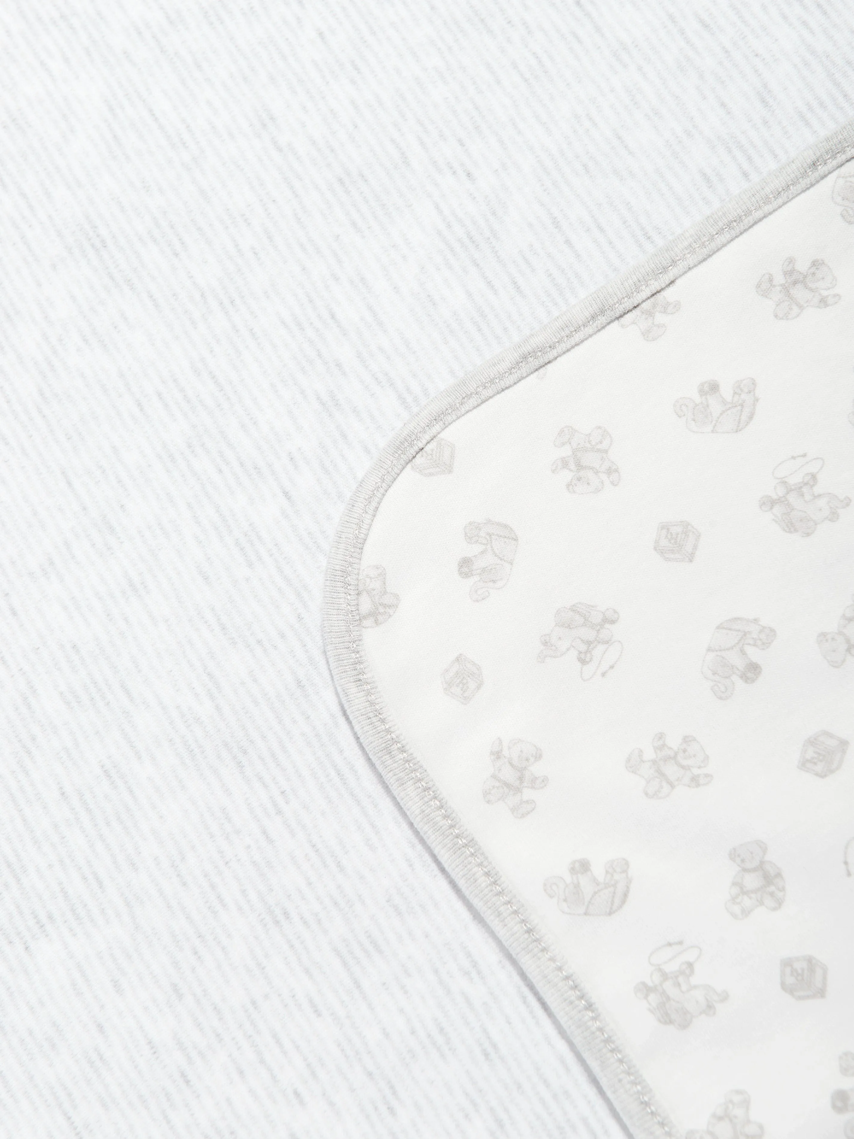 Baby Boys Cotton Interlock Blanket in White (80cm)
