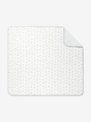 Baby Boys Cotton Interlock Blanket in White (80cm)