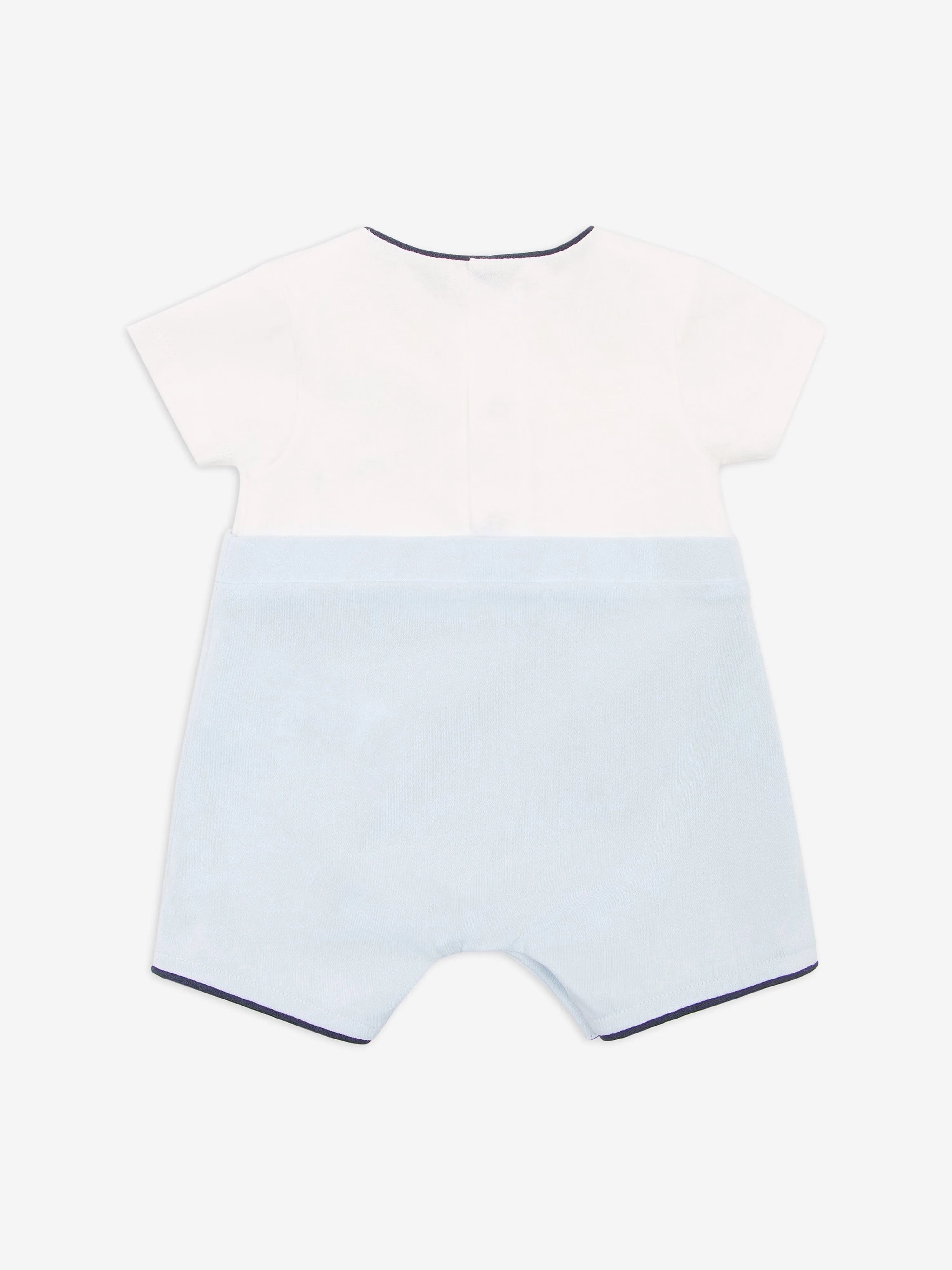 Baby Boys Logo Romper in Blue