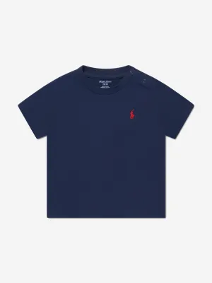 Baby Boys Logo T-Shirt in Navy