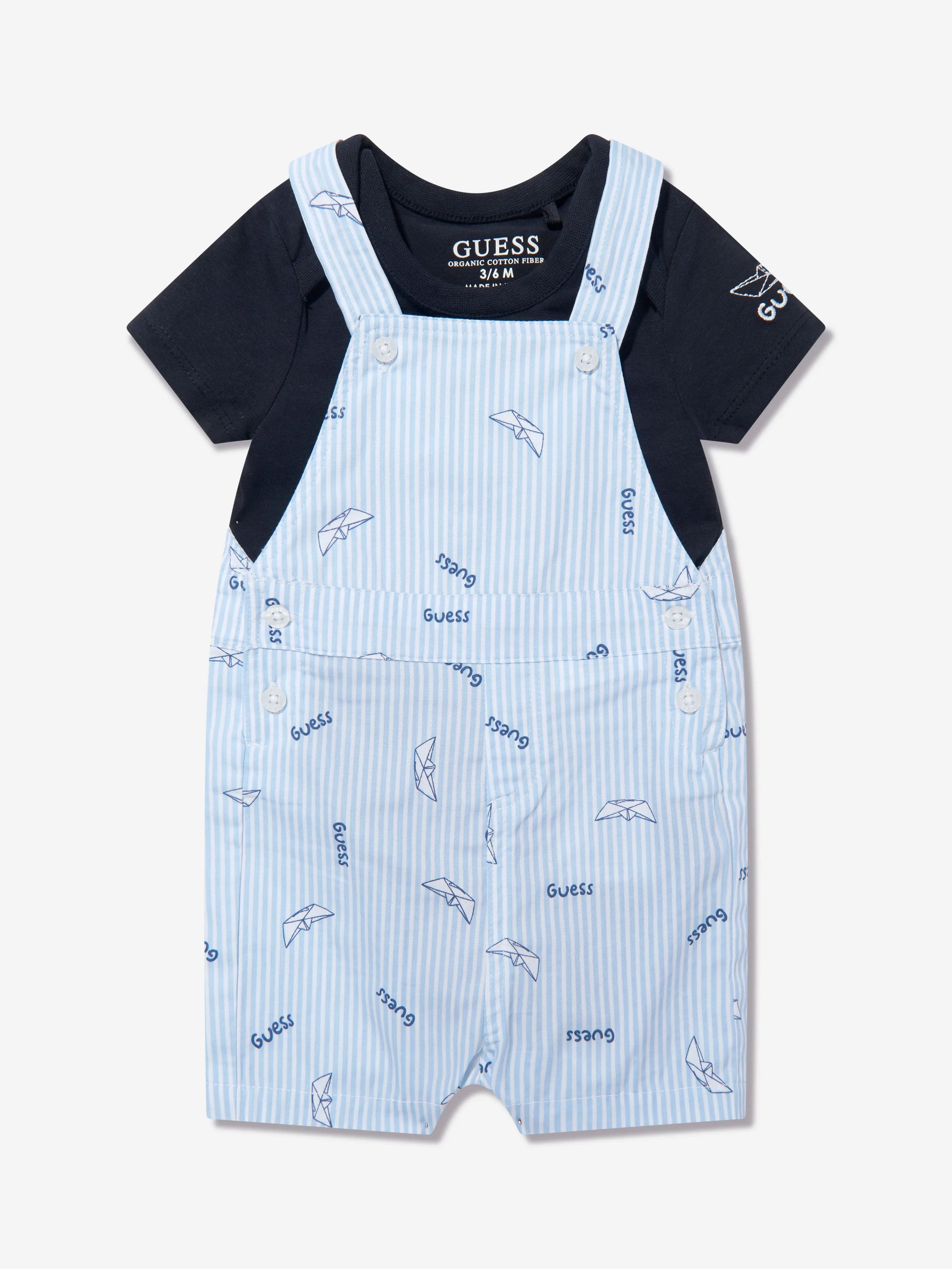 Baby Boys Romper Set in Navy