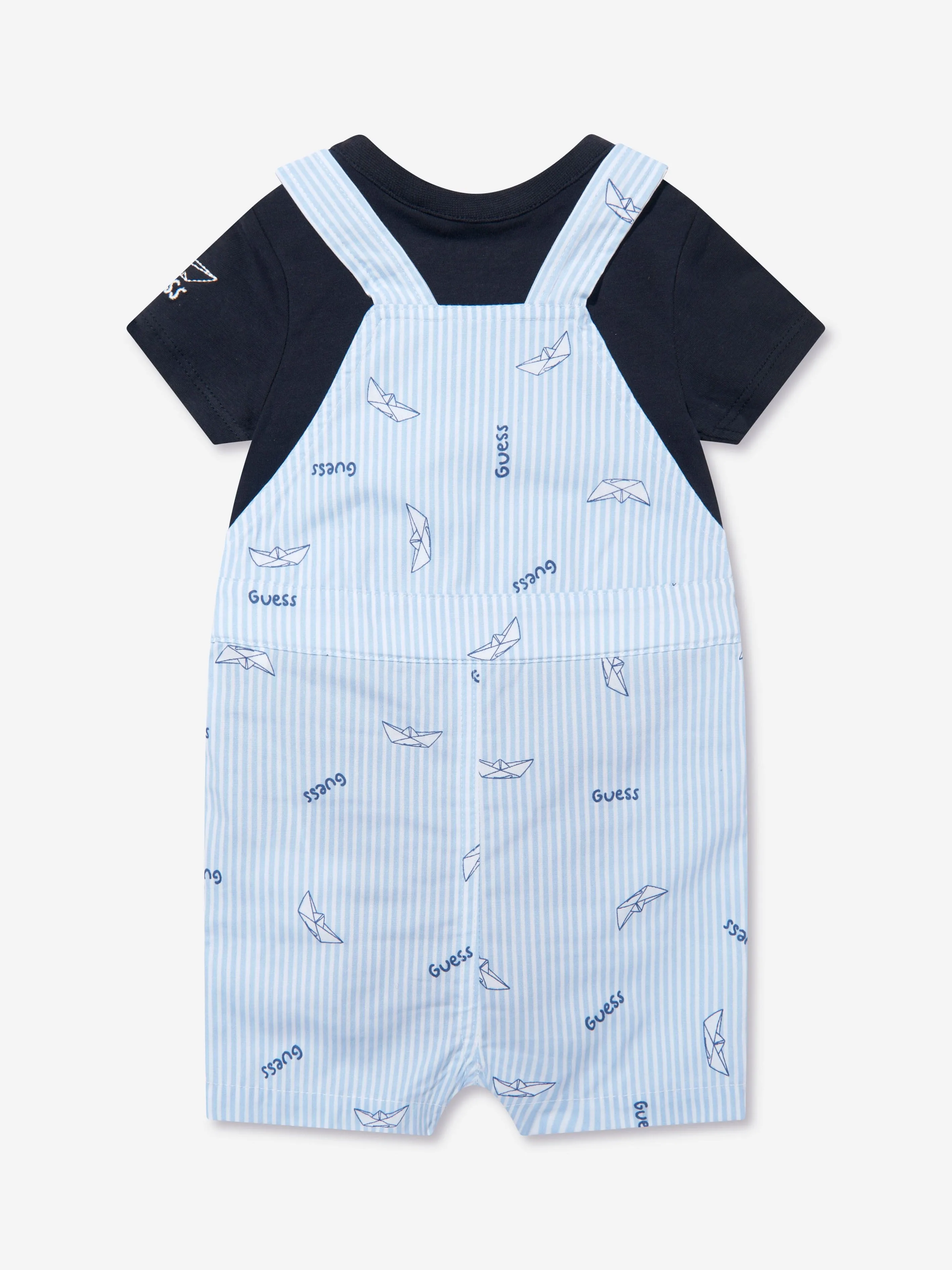 Baby Boys Romper Set in Navy