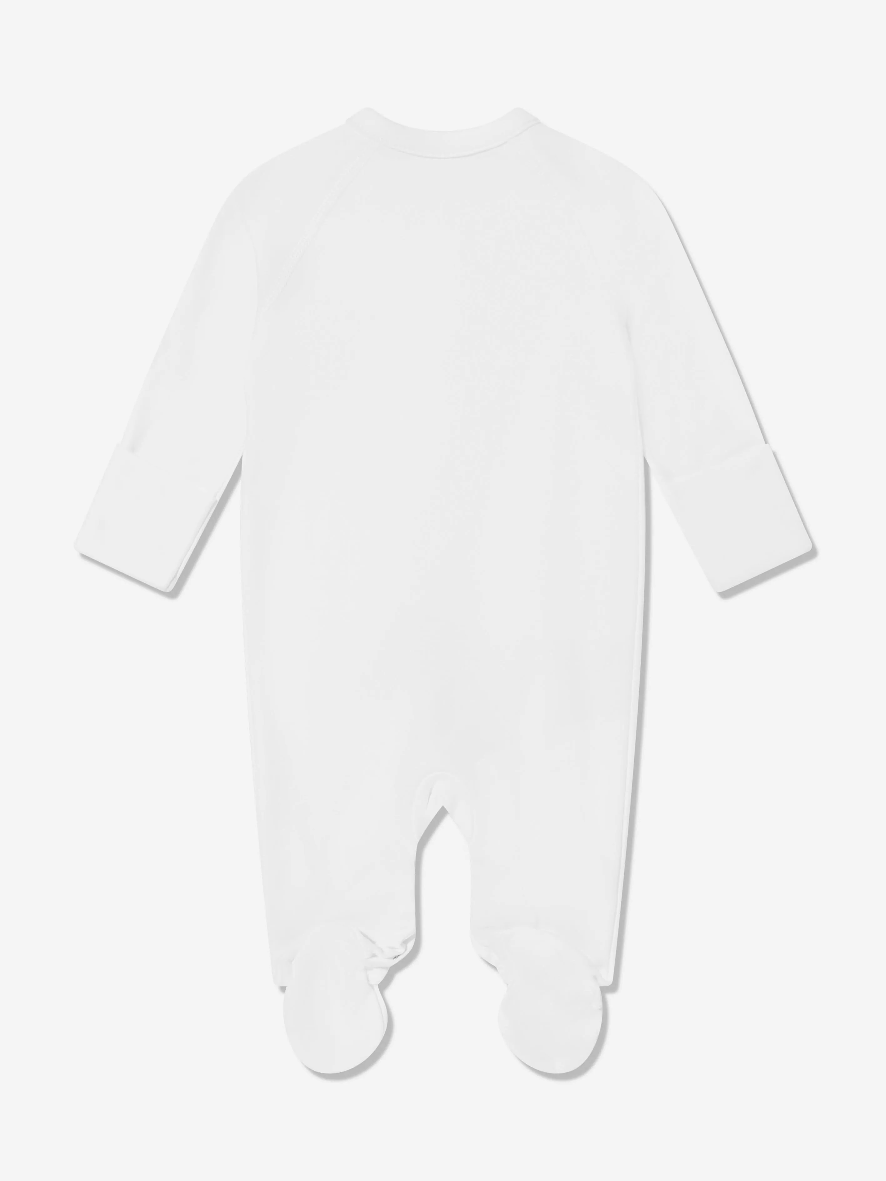 Baby Boys Soild One Piece Babygrow in White