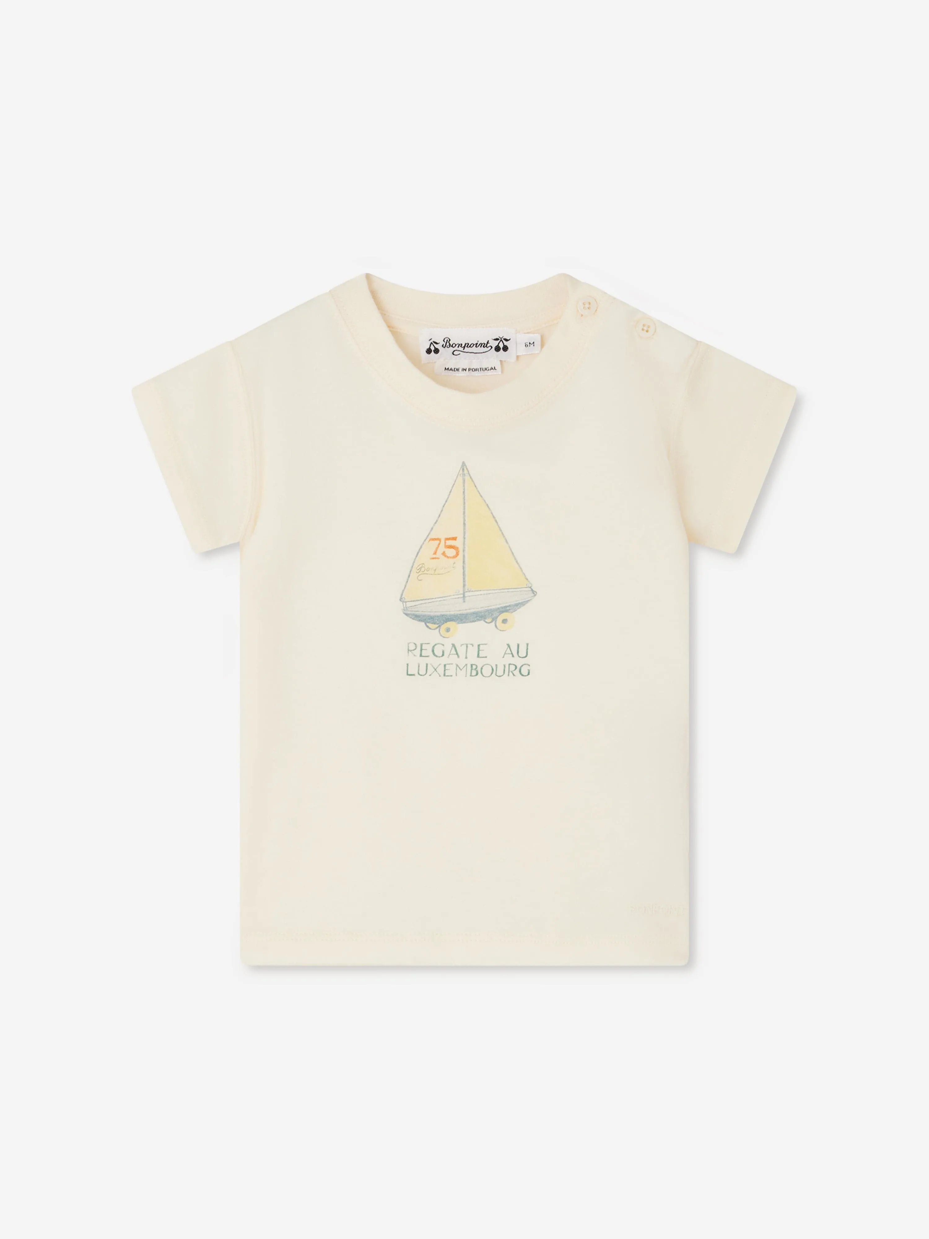 Baby Boys Tom T-Shirt in Ivory