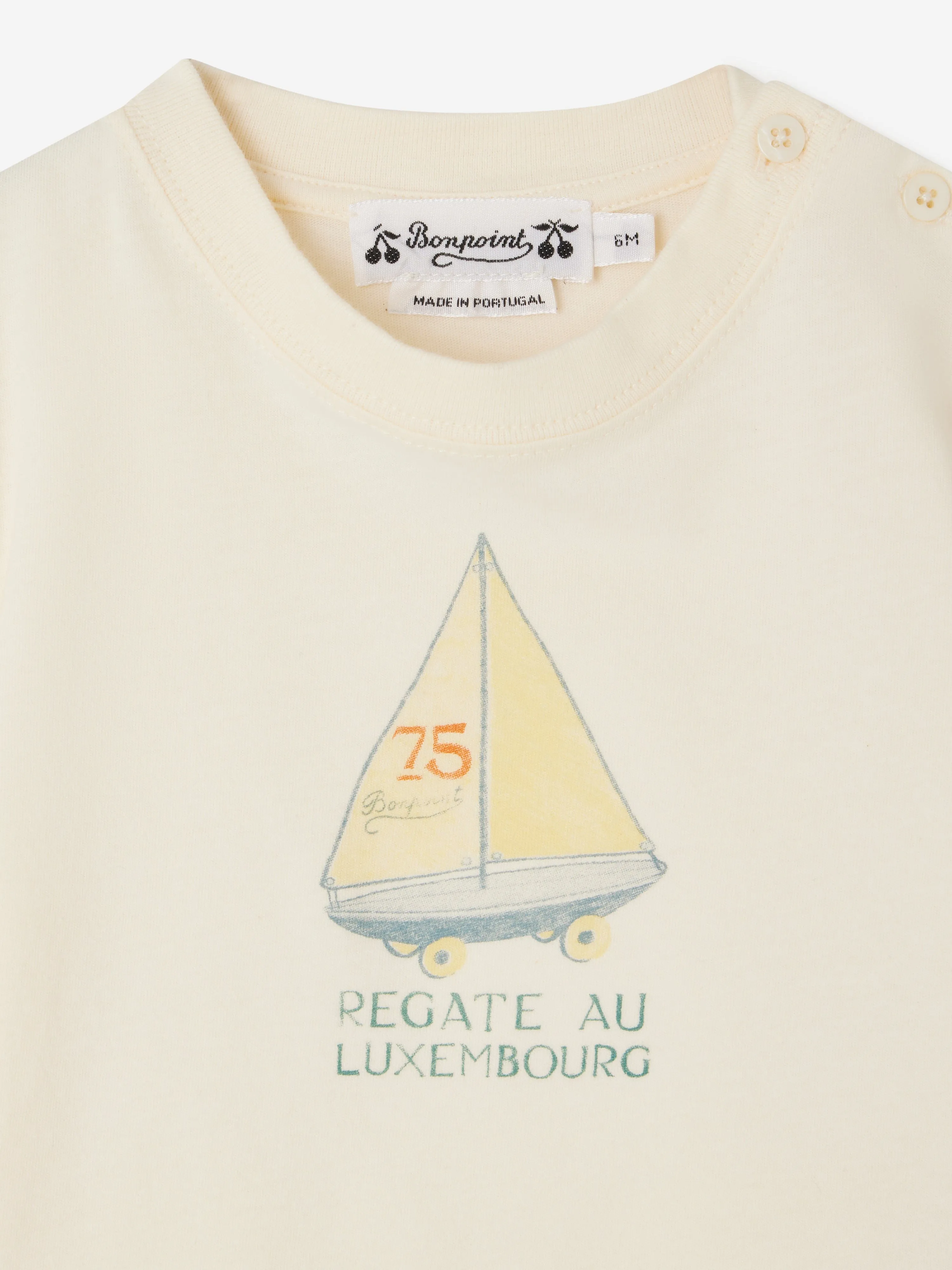 Baby Boys Tom T-Shirt in Ivory