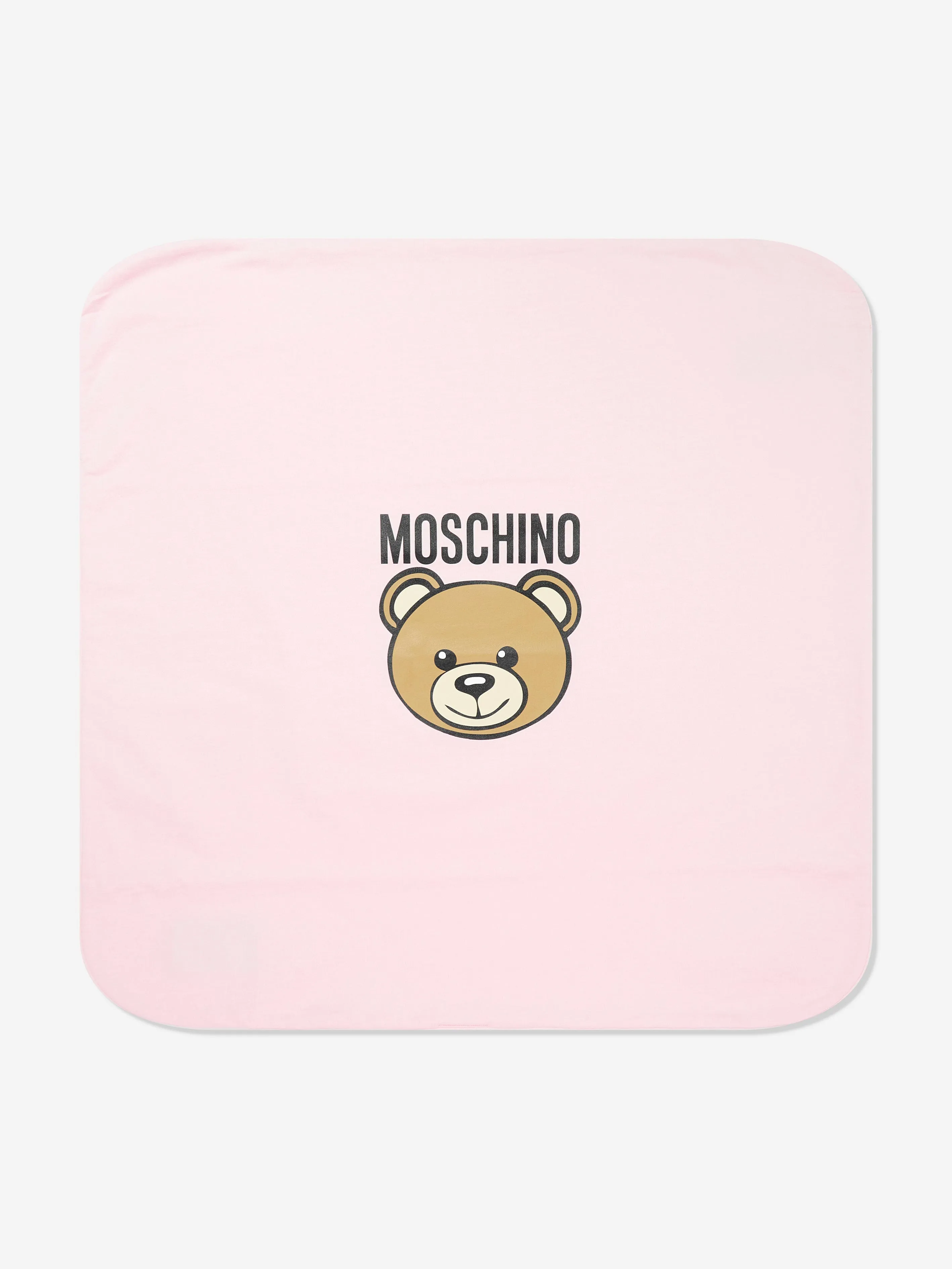 Baby Girls Bear Logo Blanket in Pink (70cm)