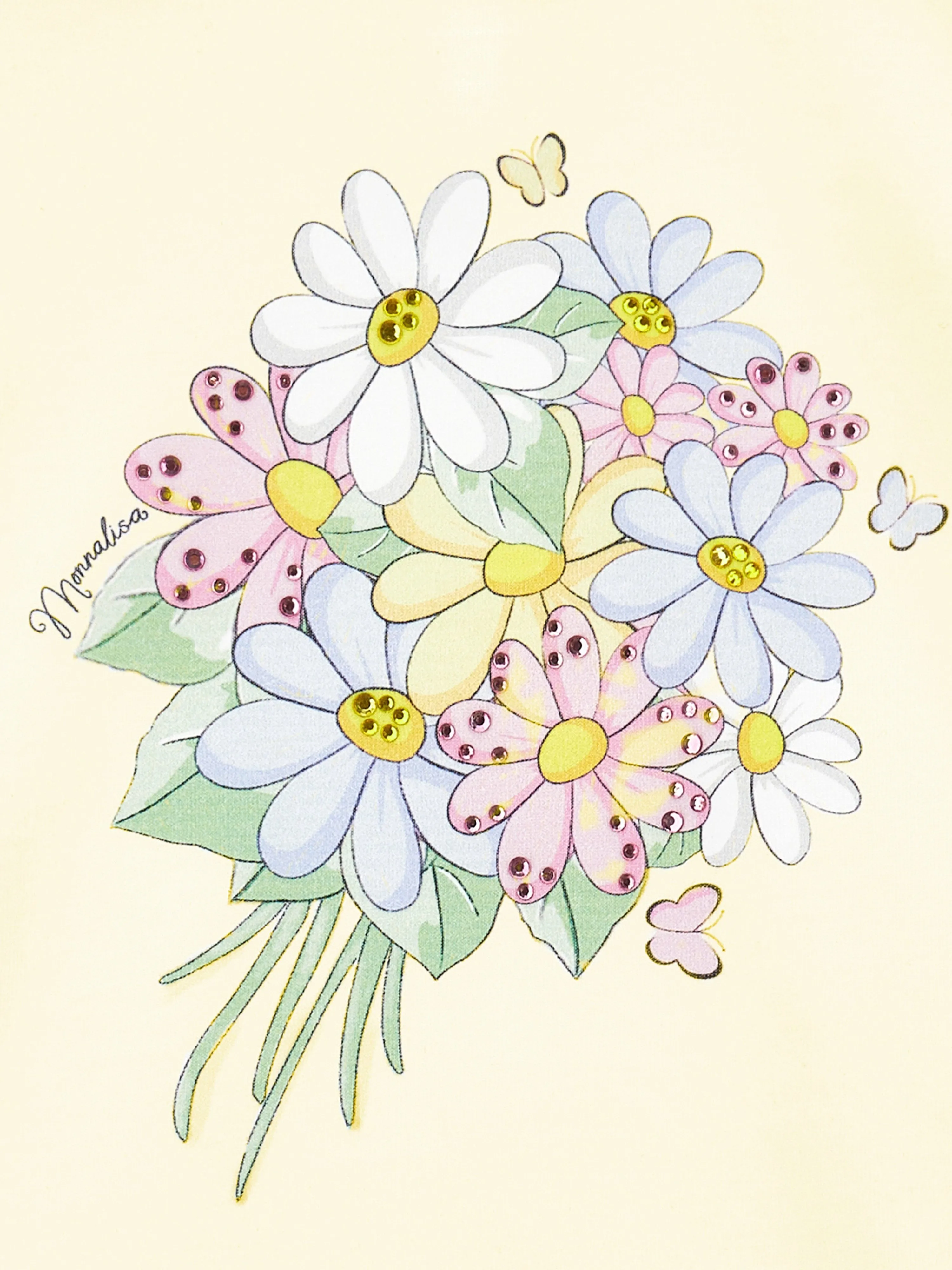 Baby Girls Bouquet T-Shirt in Yellow