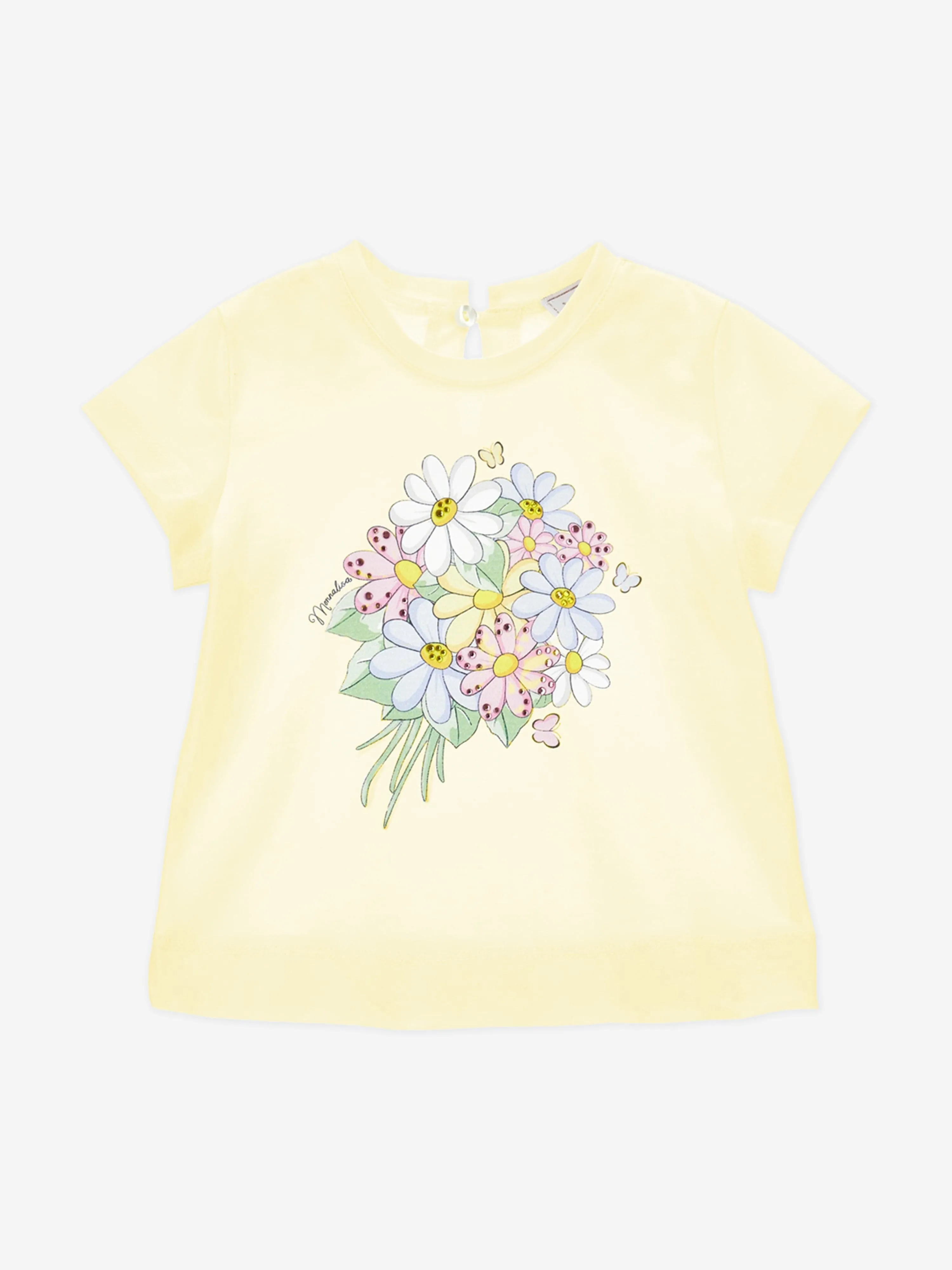 Baby Girls Bouquet T-Shirt in Yellow