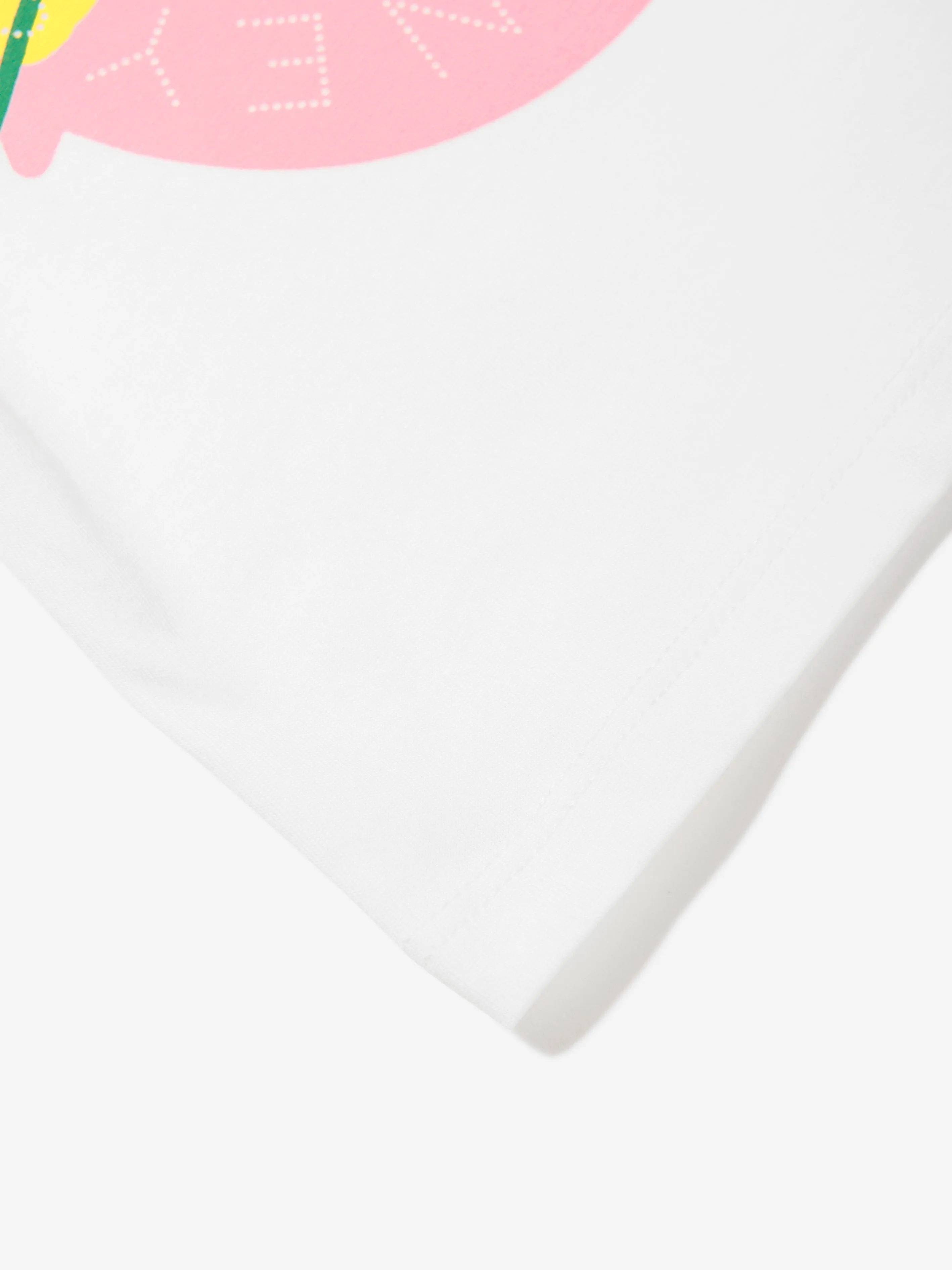 Baby Girls Cat Logo T-Shirt in Ivory