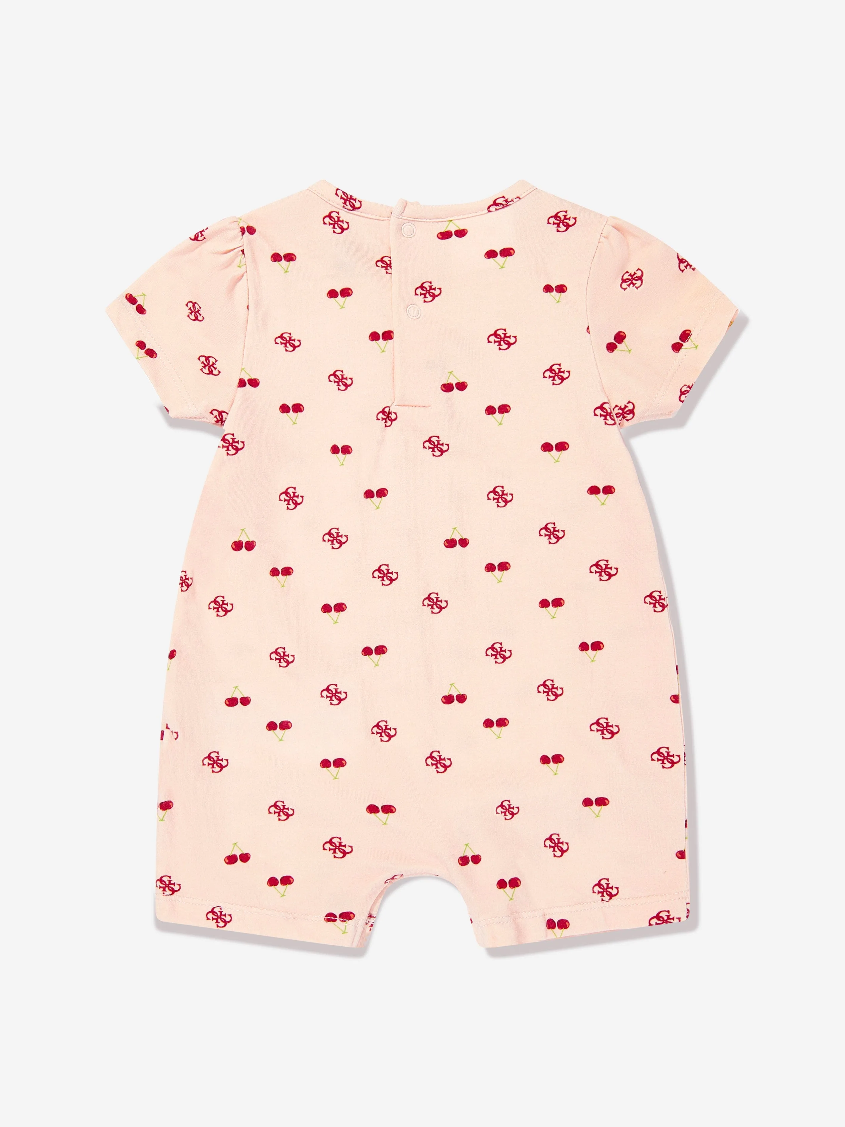 Baby Girls Cherry Romper in Pink