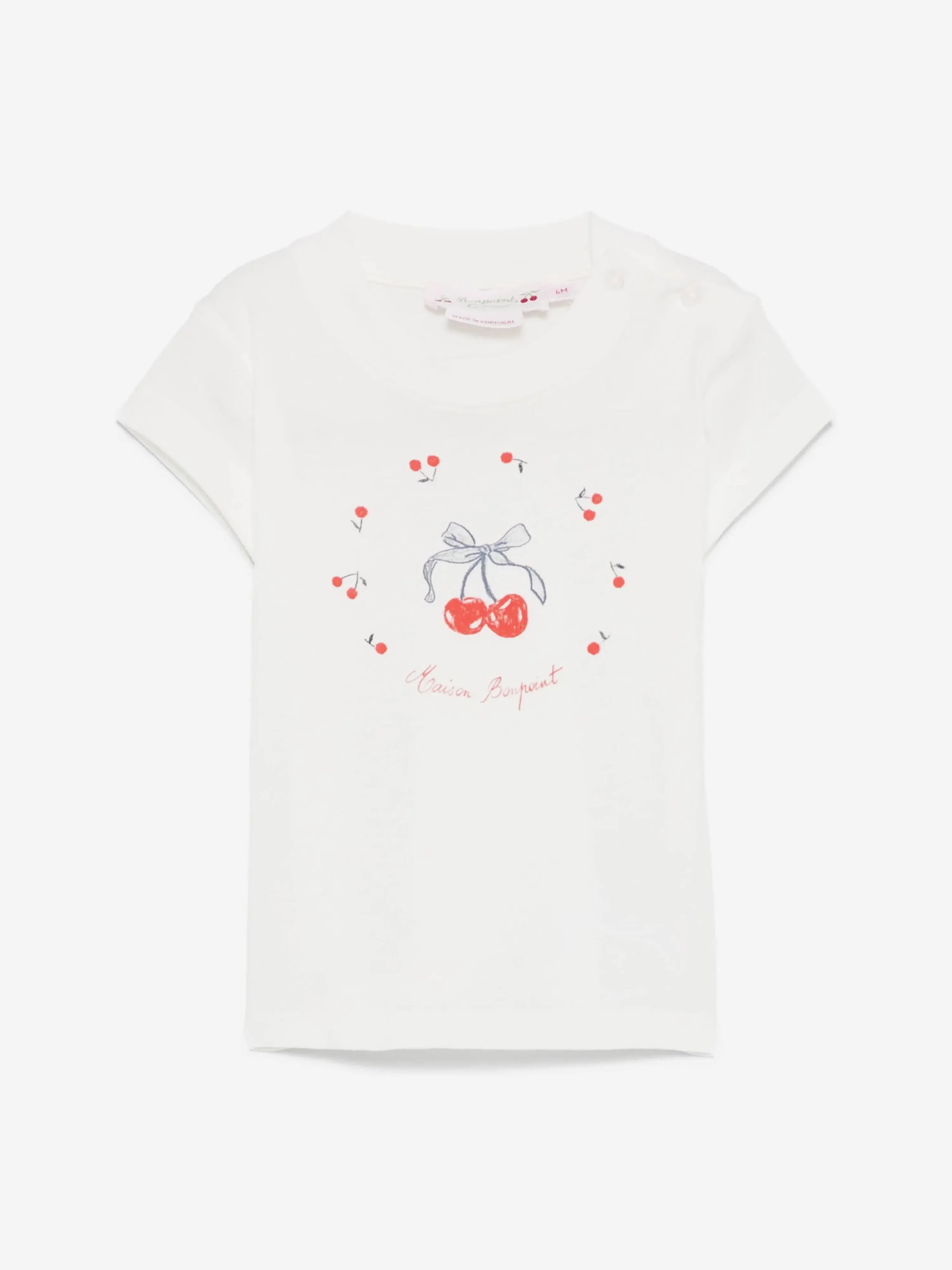Baby Girls Dom T-Shirt in Ivory