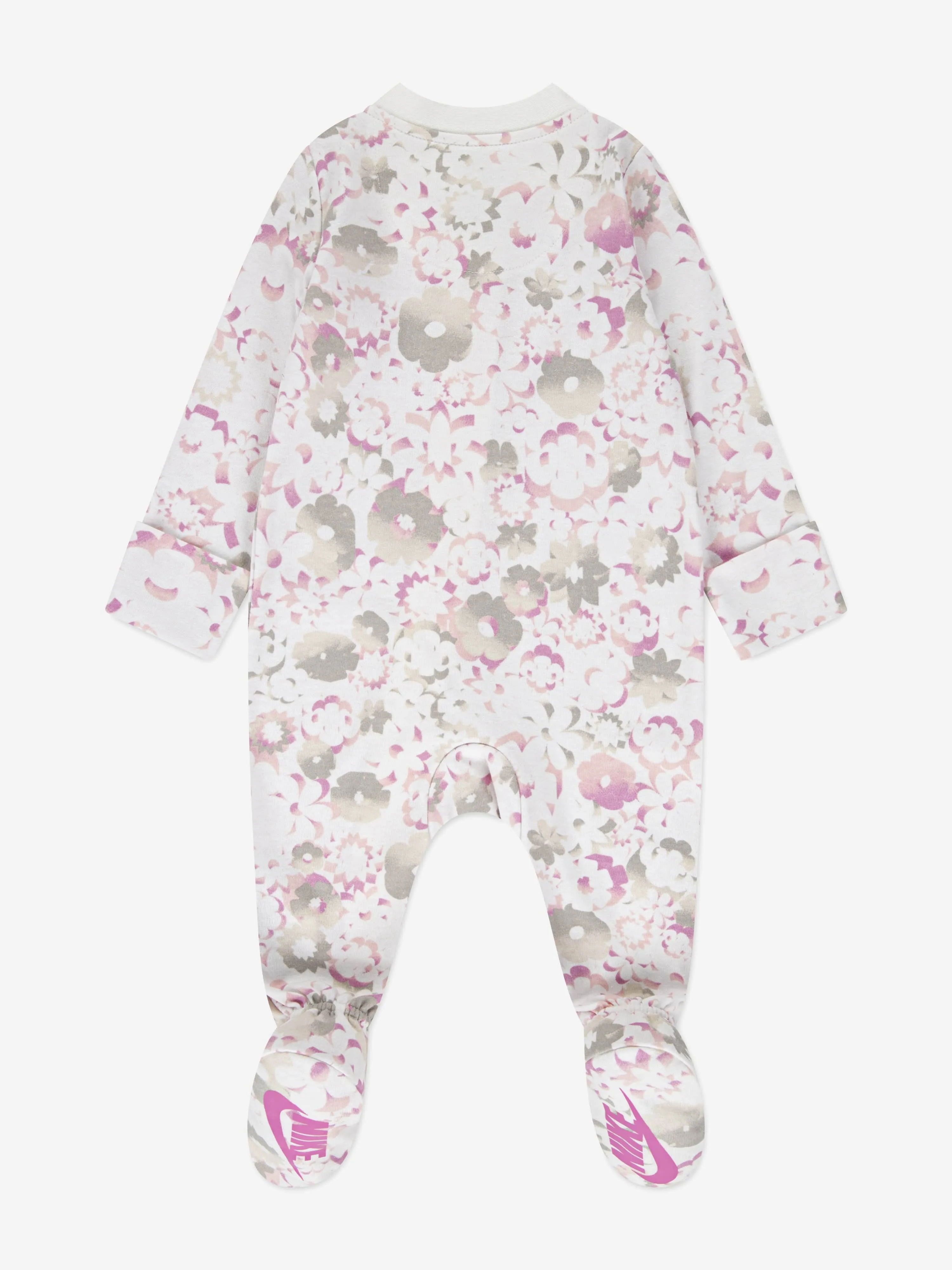 Baby Girls Flow AOP Babygrow in Ivory