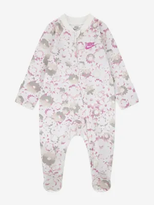 Baby Girls Flow AOP Babygrow in Ivory