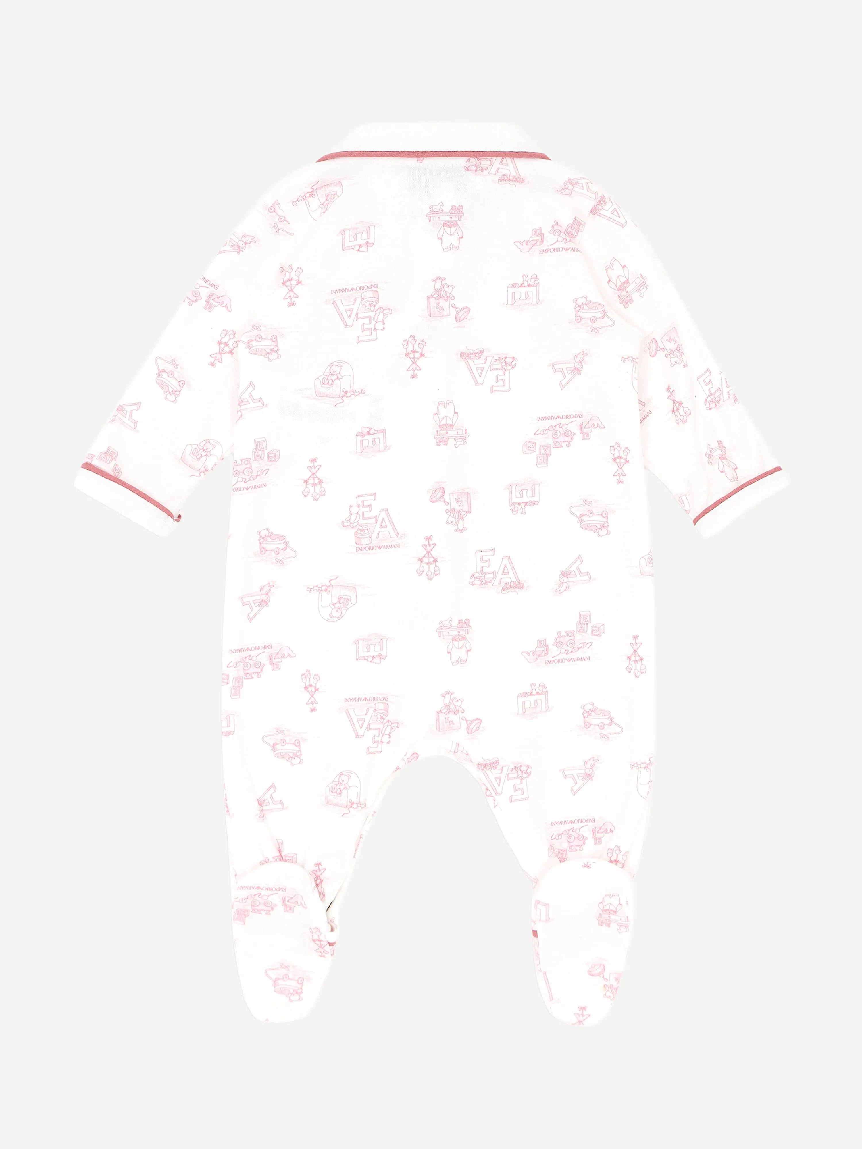 Baby Girls Logo Babygrow in Pink