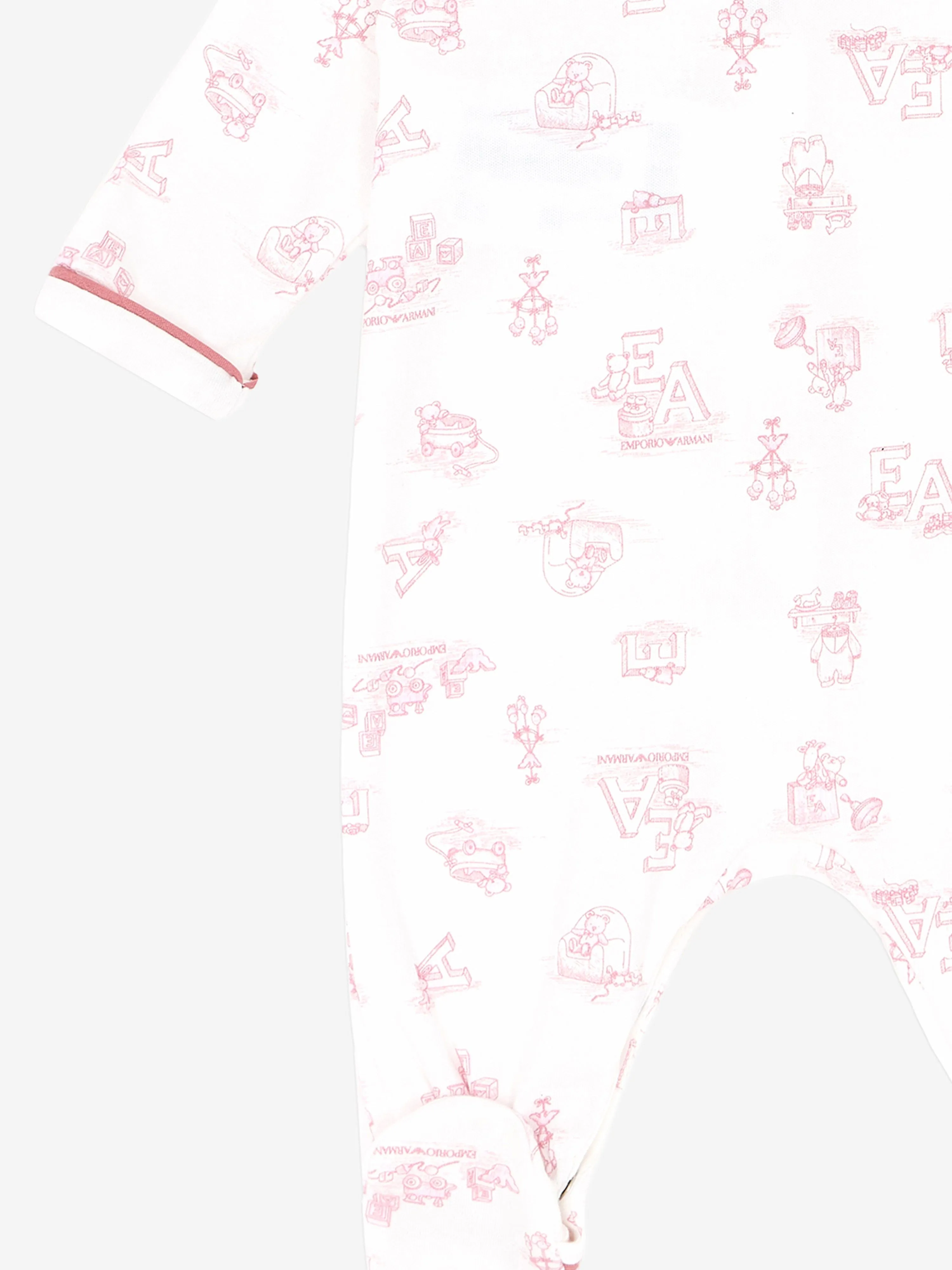 Baby Girls Logo Babygrow in Pink