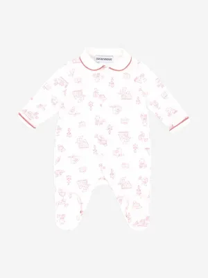 Baby Girls Logo Babygrow in Pink