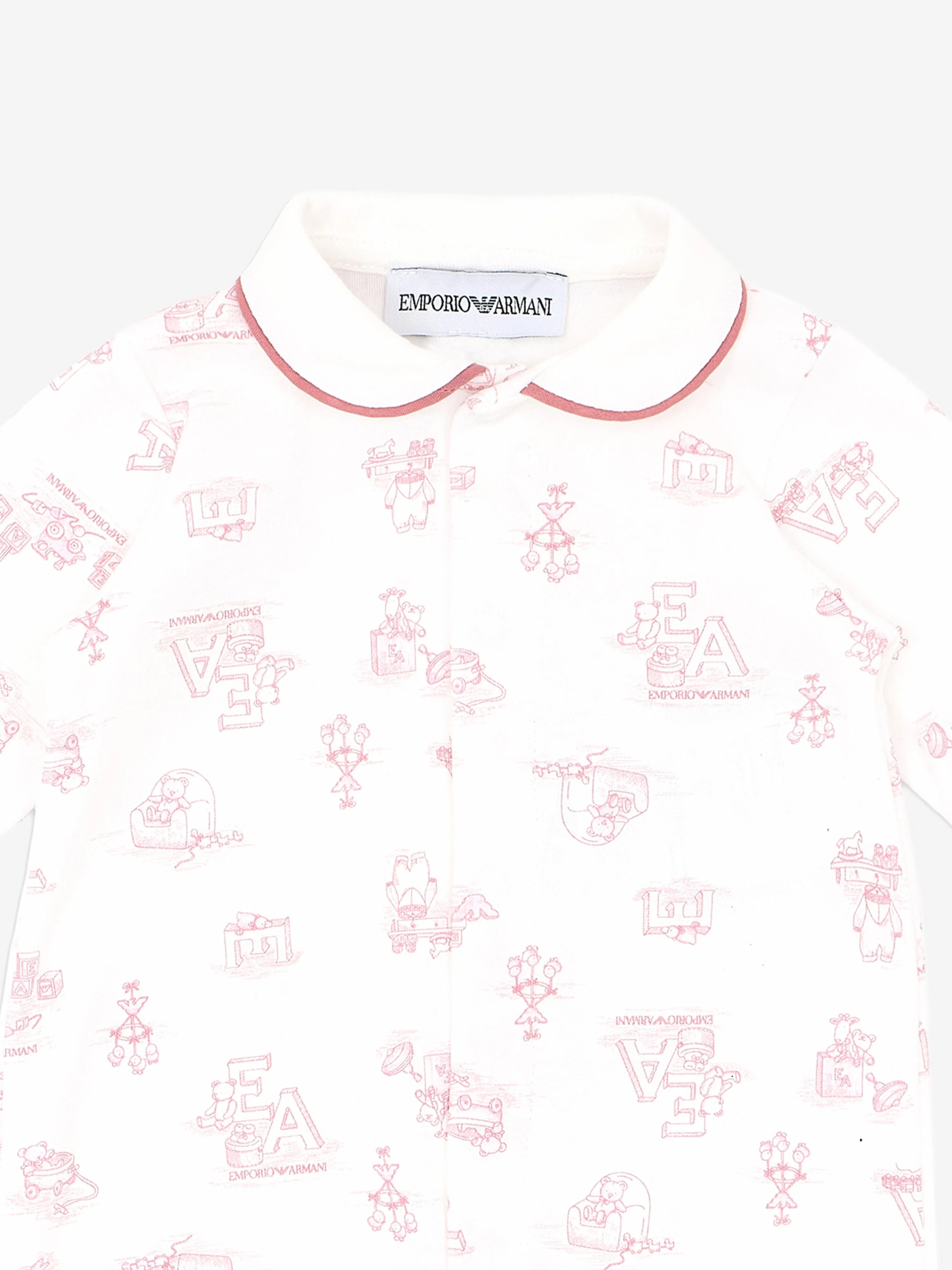 Baby Girls Logo Babygrow in Pink