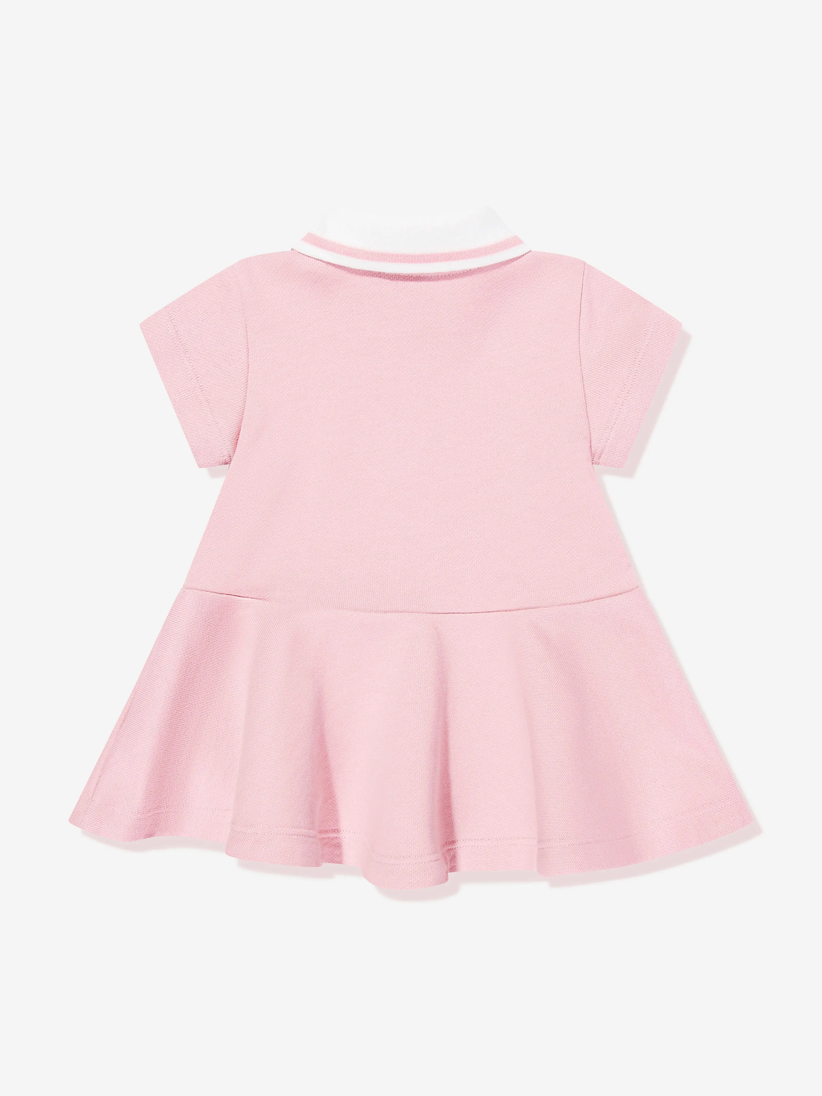 Baby Girls Logo Polo Dress in Pink