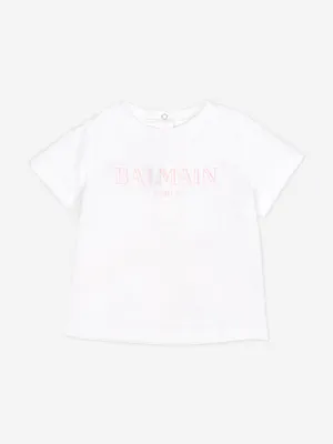 Baby Girls Logo T-Shirt in White