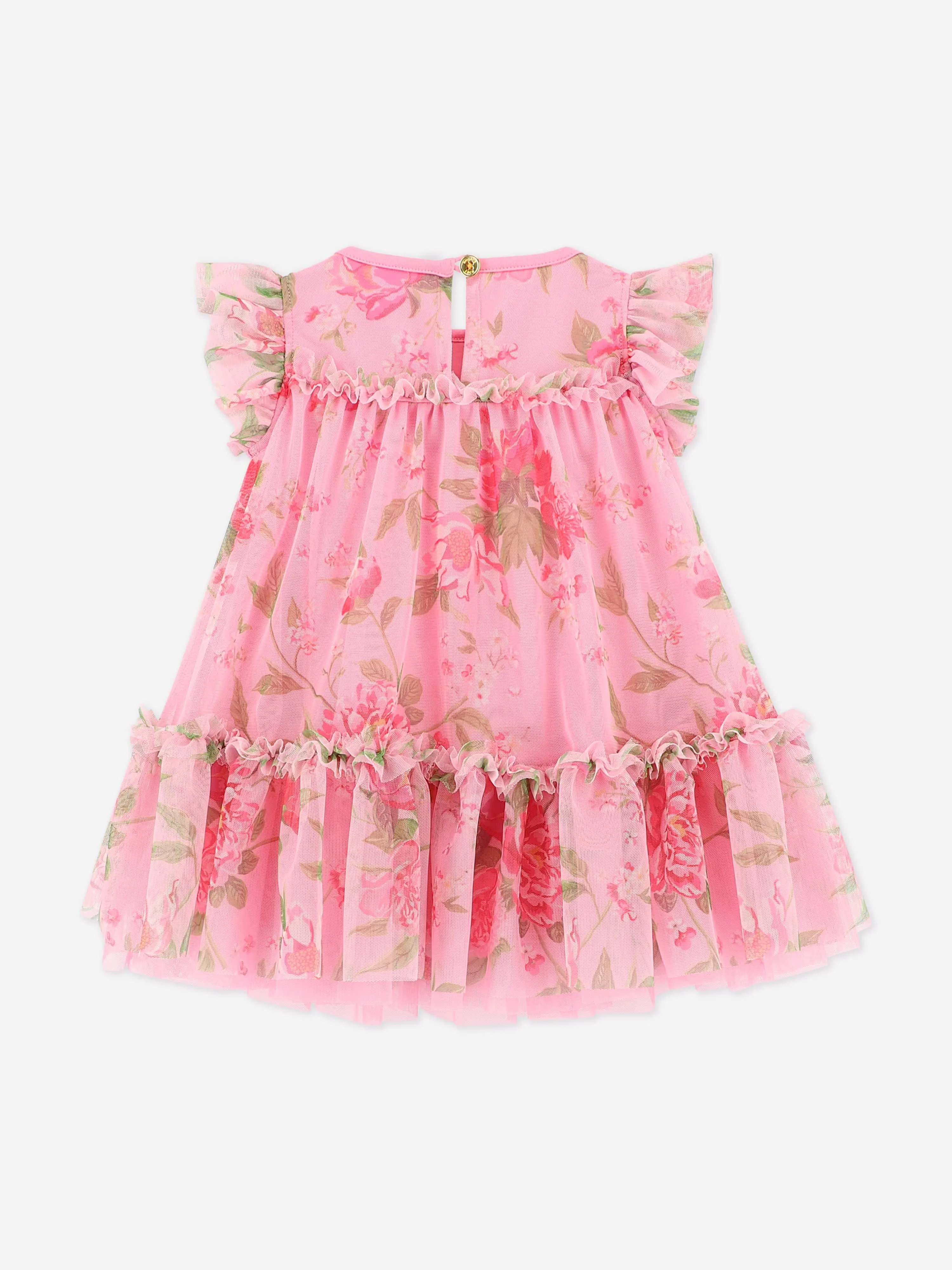 Baby Girls Rosebud Flower Dress in Pink