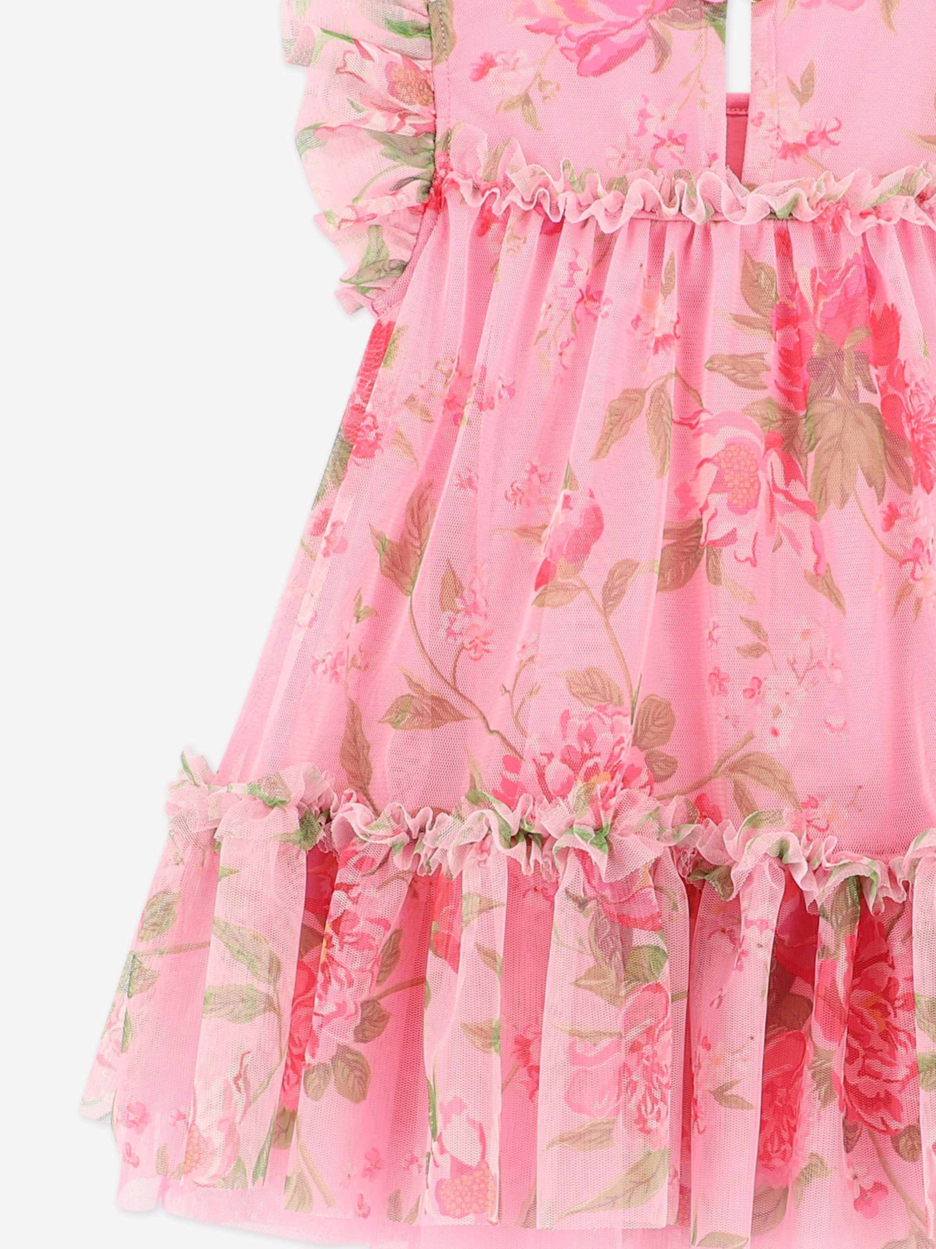 Baby Girls Rosebud Flower Dress in Pink