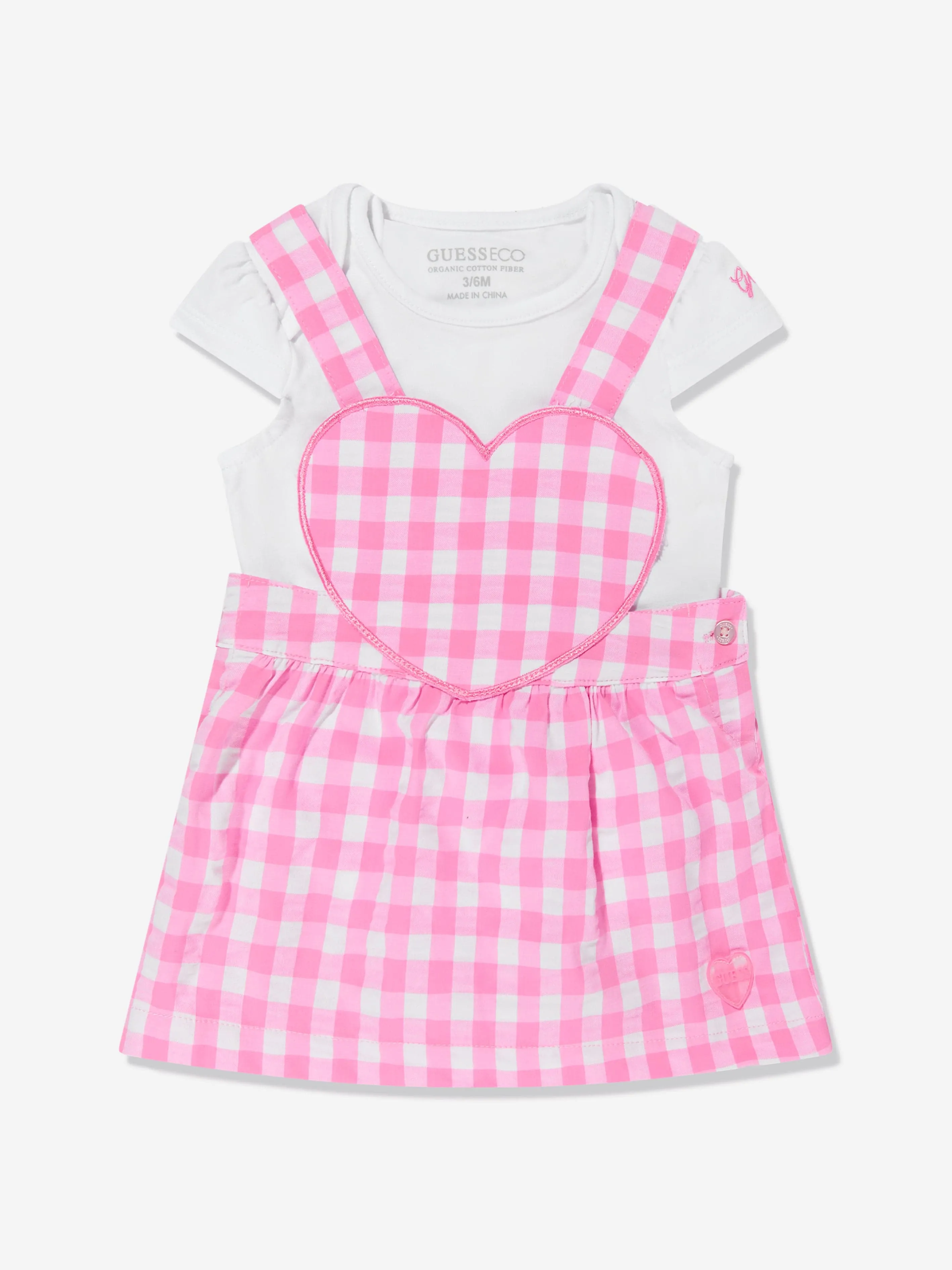 Baby Girls Seersucker Skirtall Set in Pink