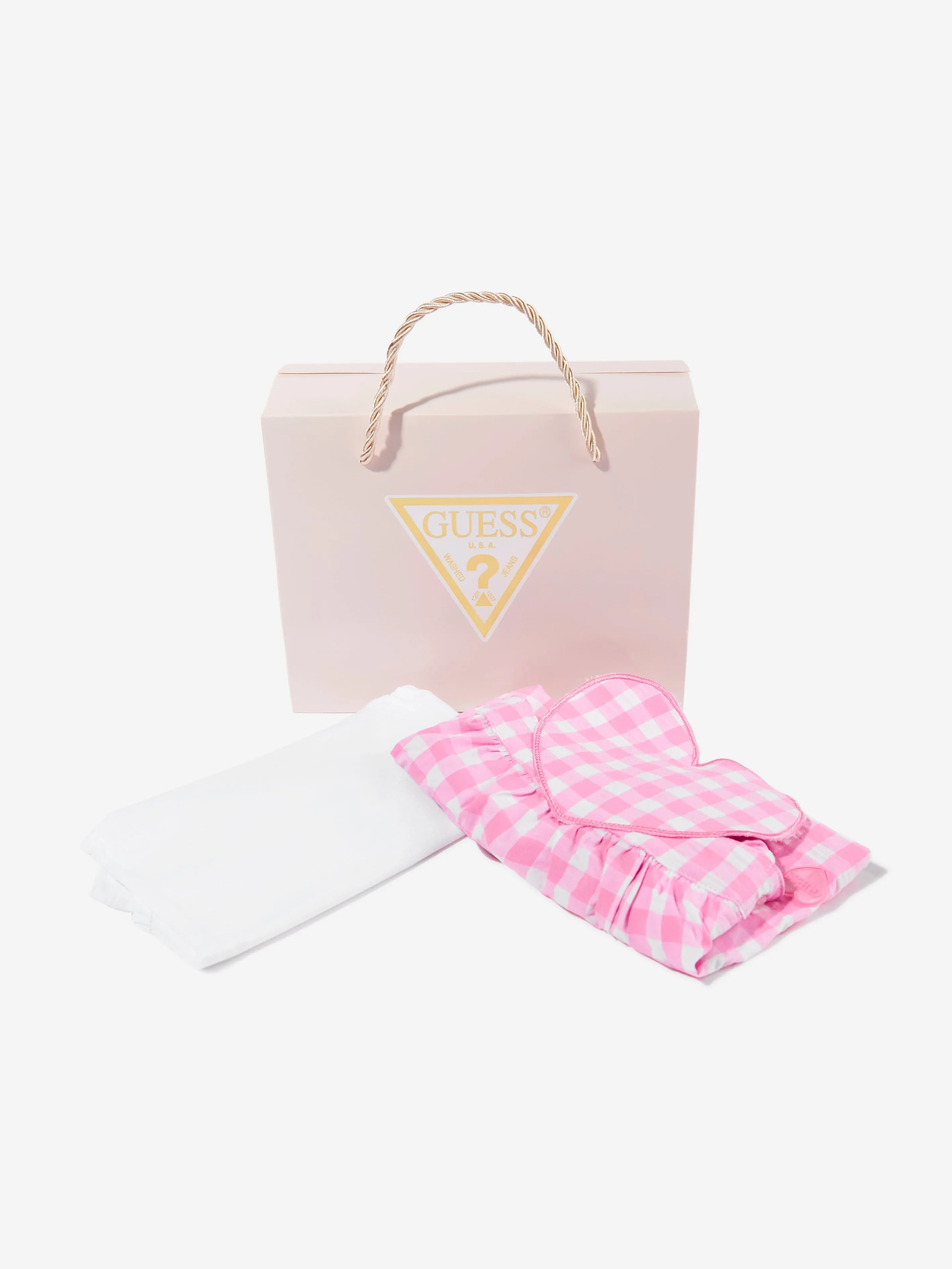 Baby Girls Seersucker Skirtall Set in Pink