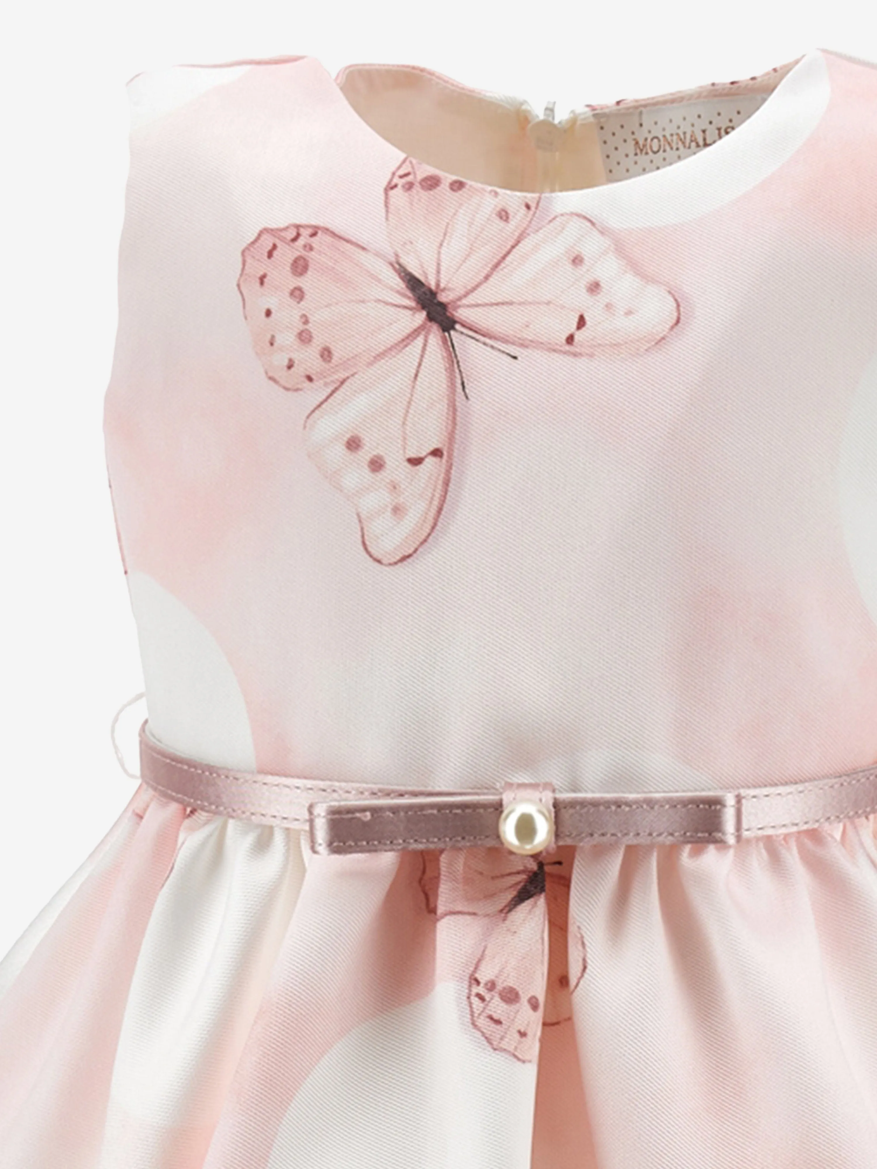 Baby Girls Spotted Butterfly Dress in Pink