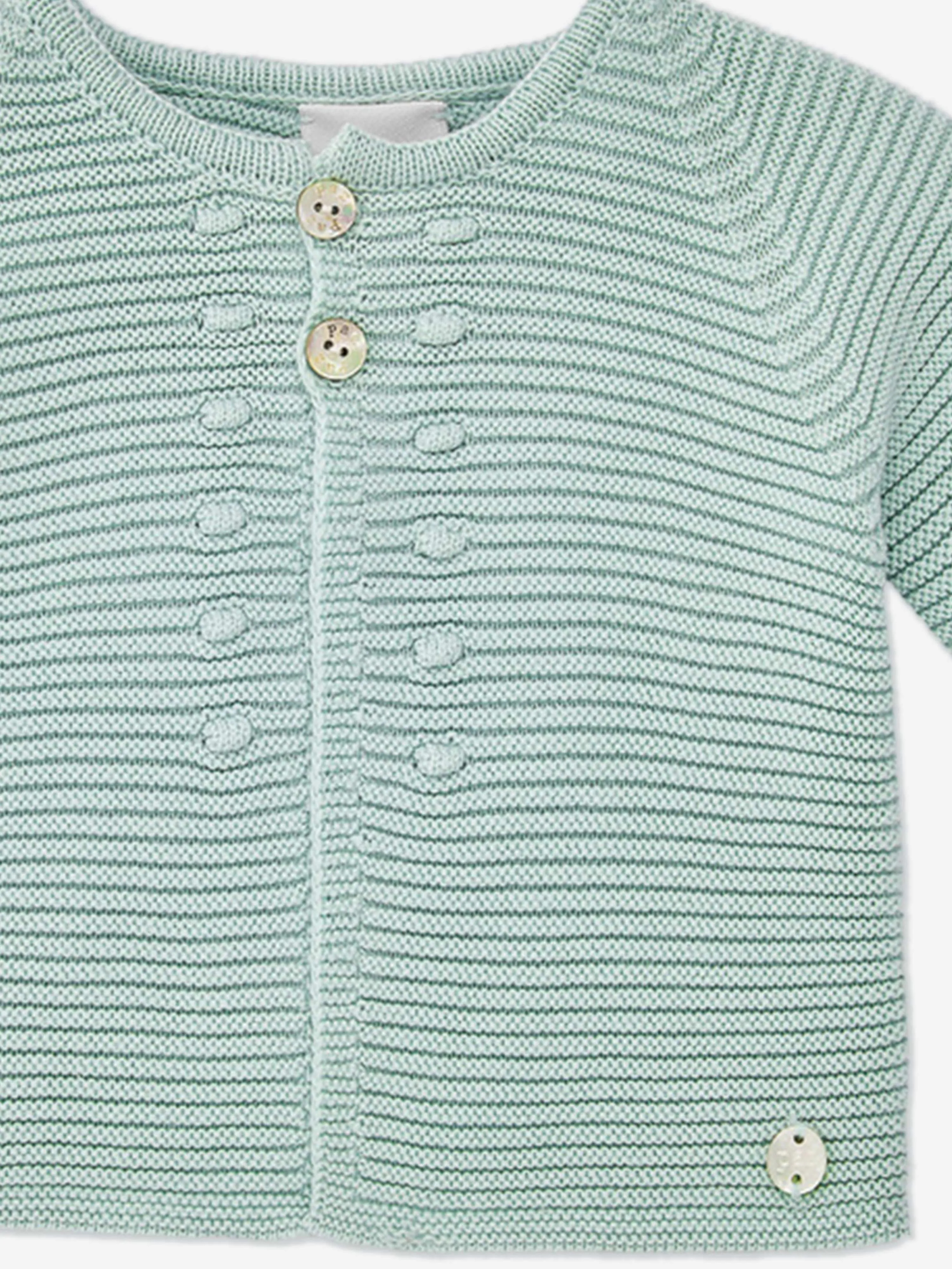 Baby Knitted Cardigan in Green