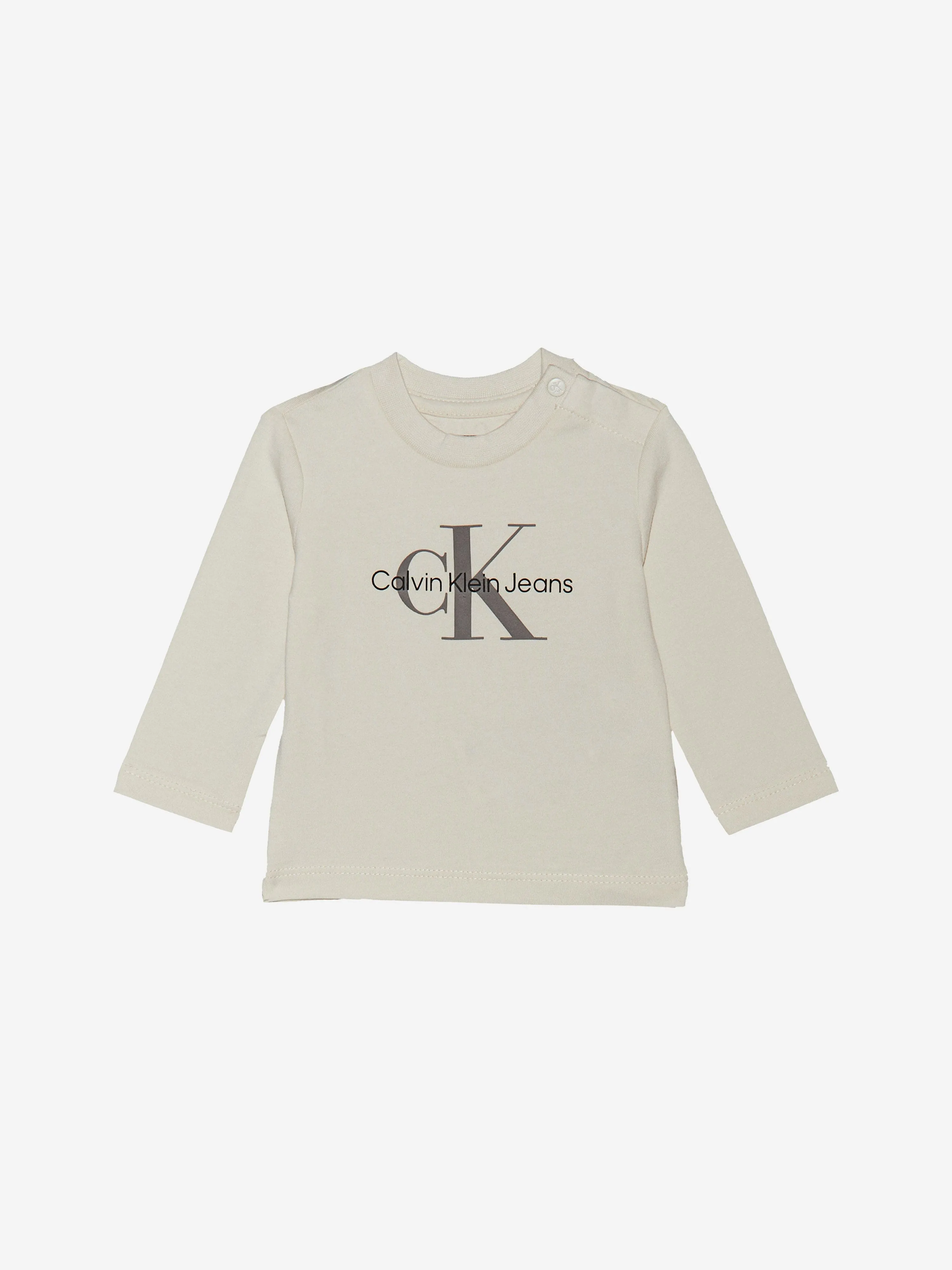Baby Monogram Long Sleeve T-Shirt in Ivory