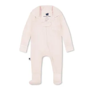 Baby Pima Cotton Footie In Pink Blush