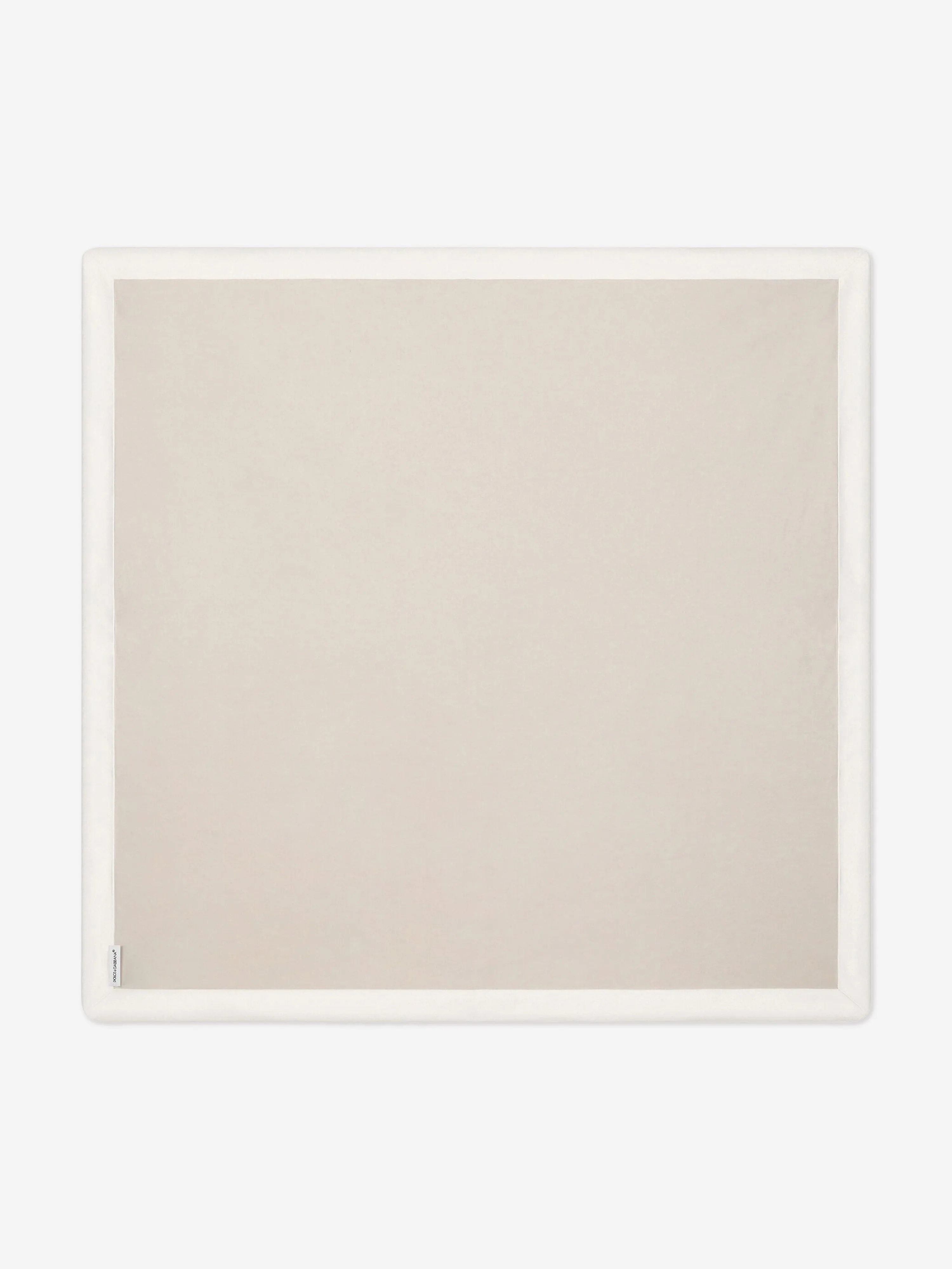 Baby Quilted Jacquard Logo Blanket in Ivory (72cm)
