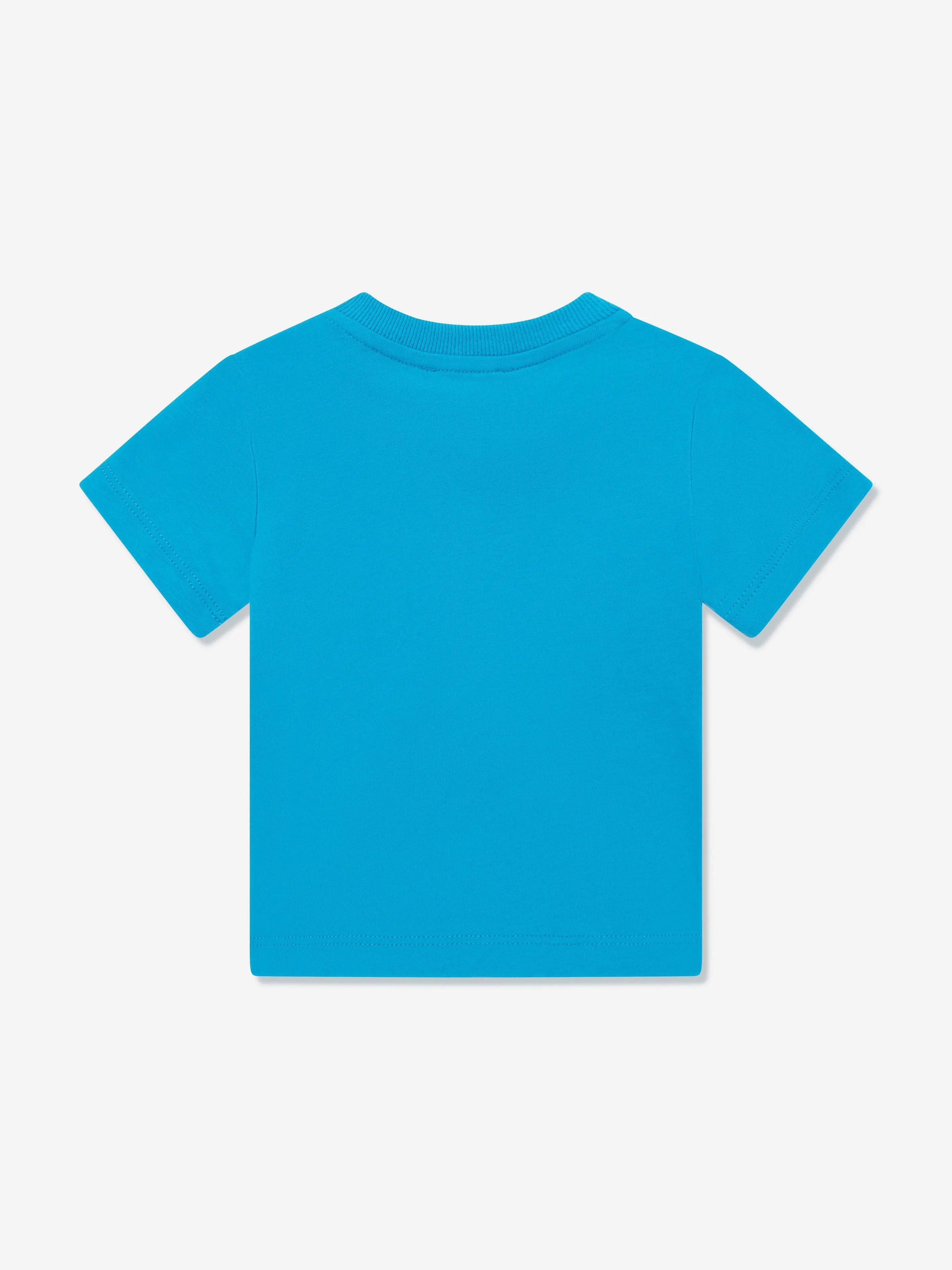 Baby Teddy Bear Logo T-Shirt in Blue