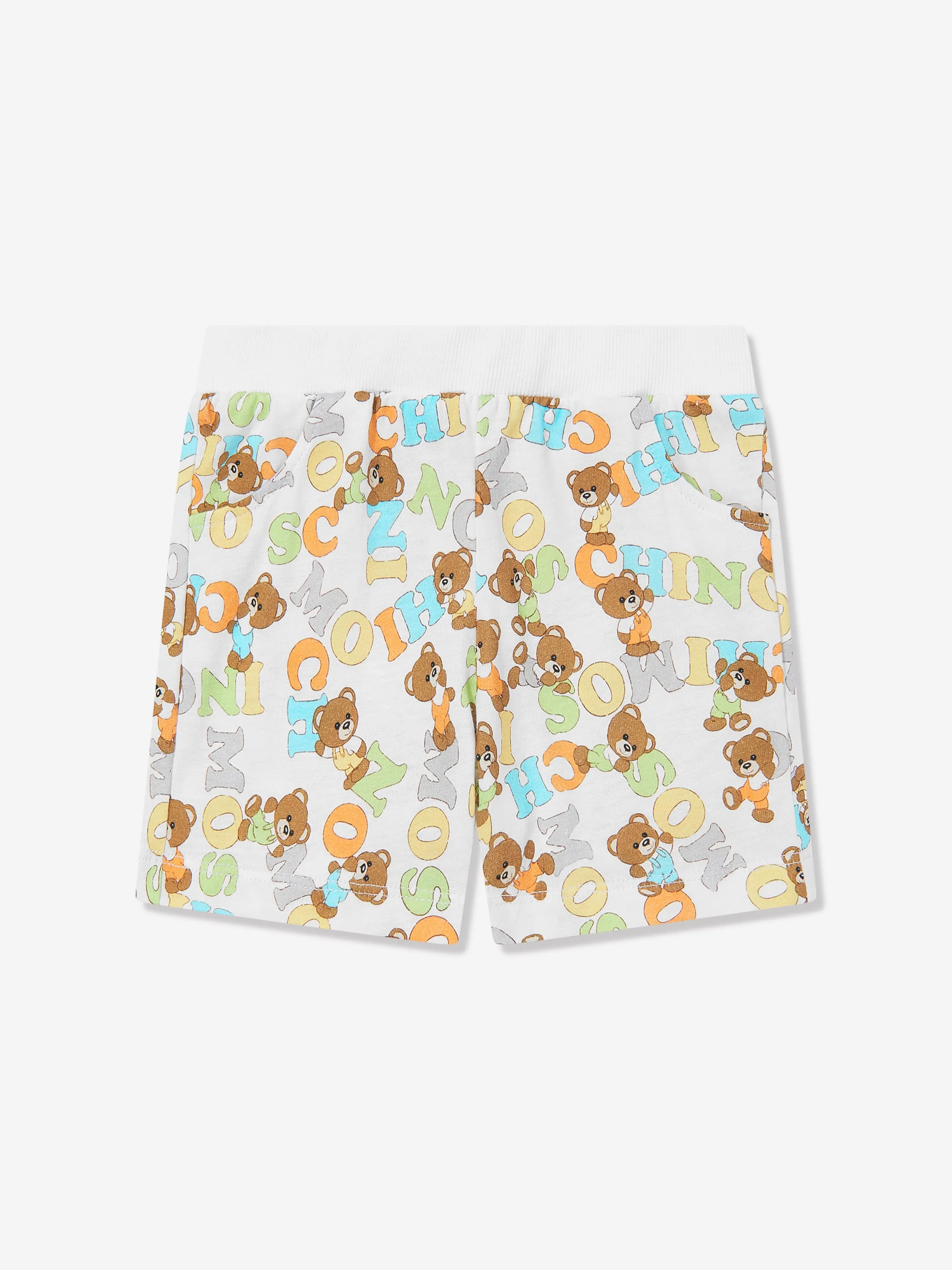 Baby Teddy Bear Short Set in White
