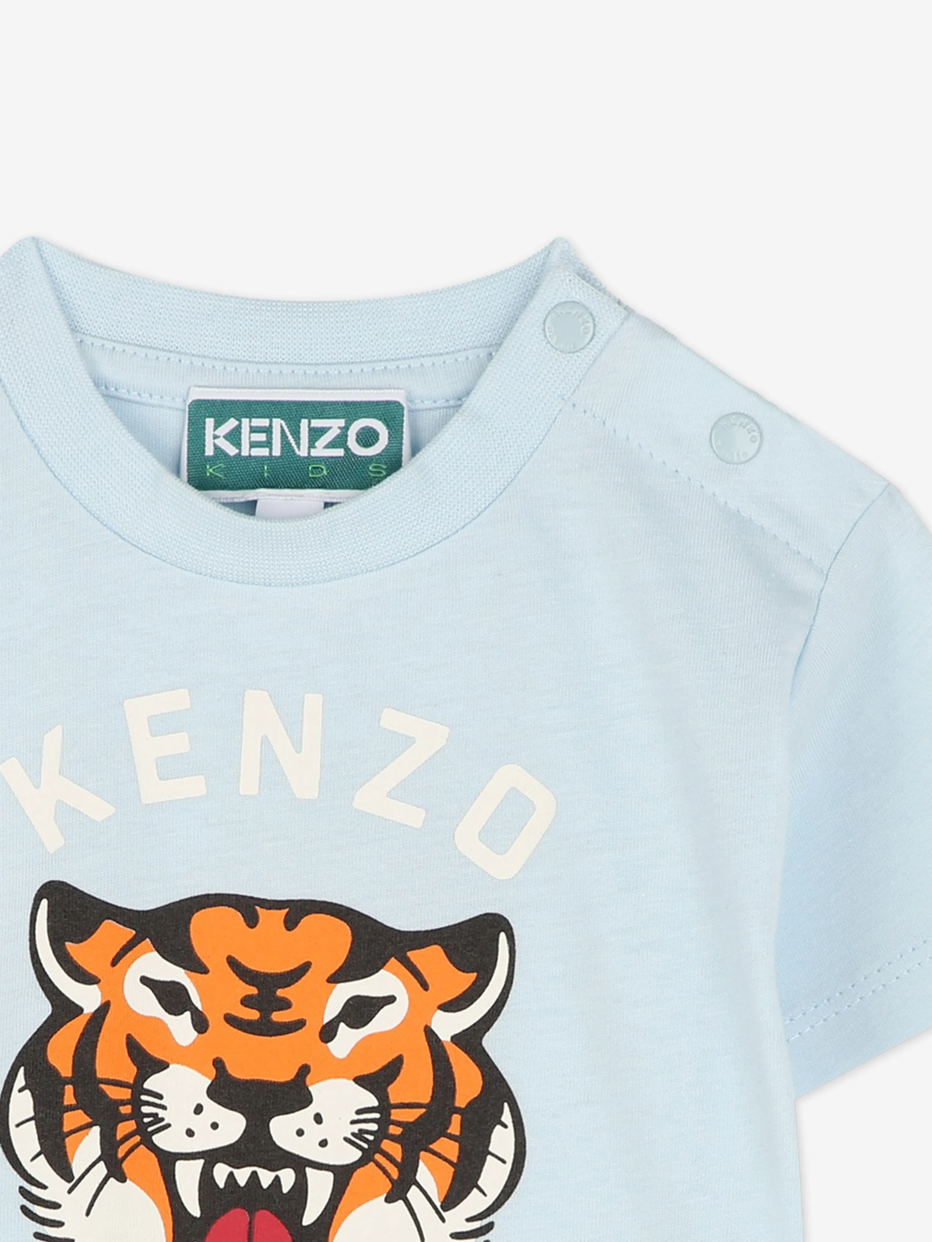 Baby Tiger Logo T-Shirt in Blue