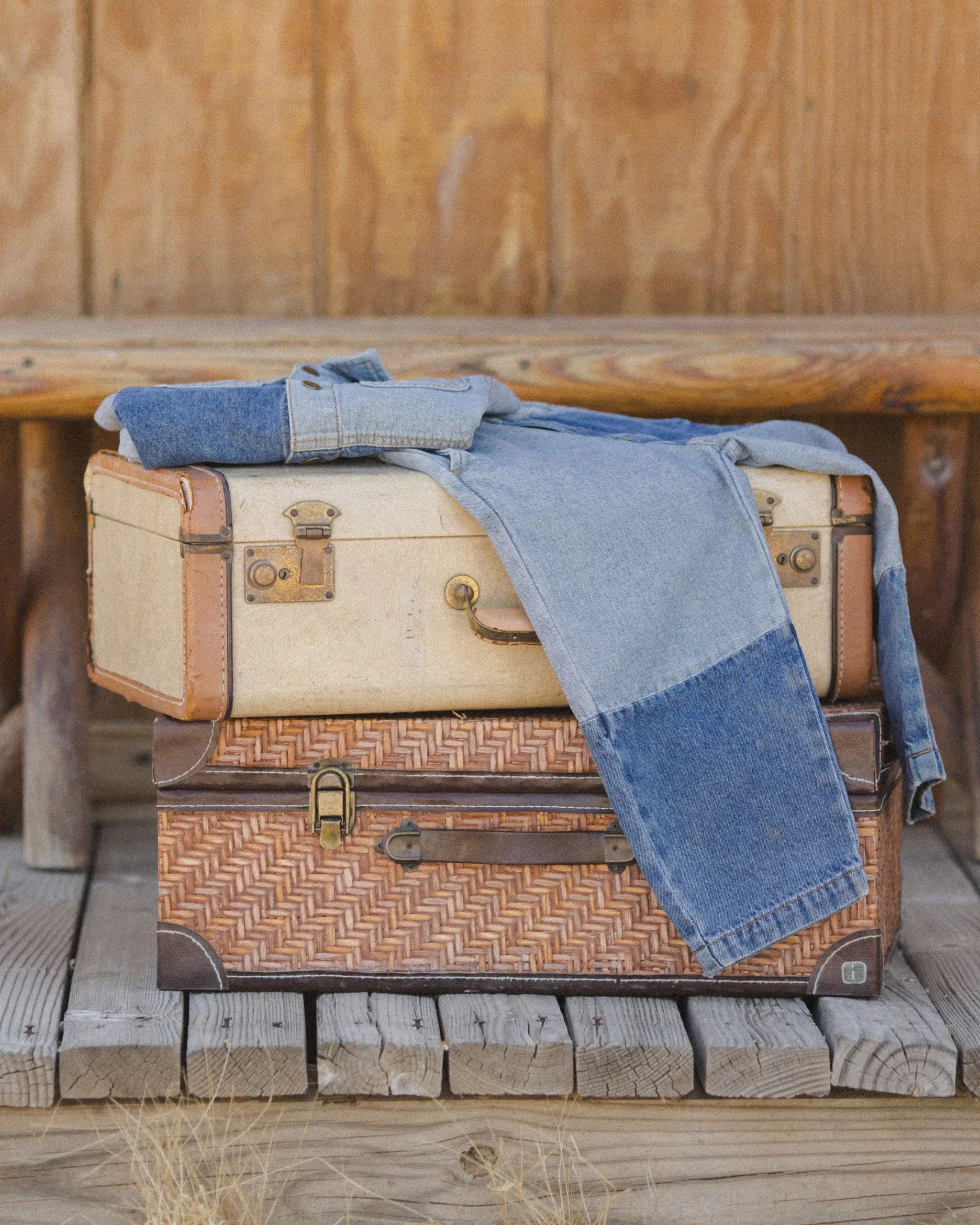 Baggy Pant || Light Washed Denim