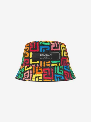 Balmain Baby Monogram Bucket Hat in Multicolour
