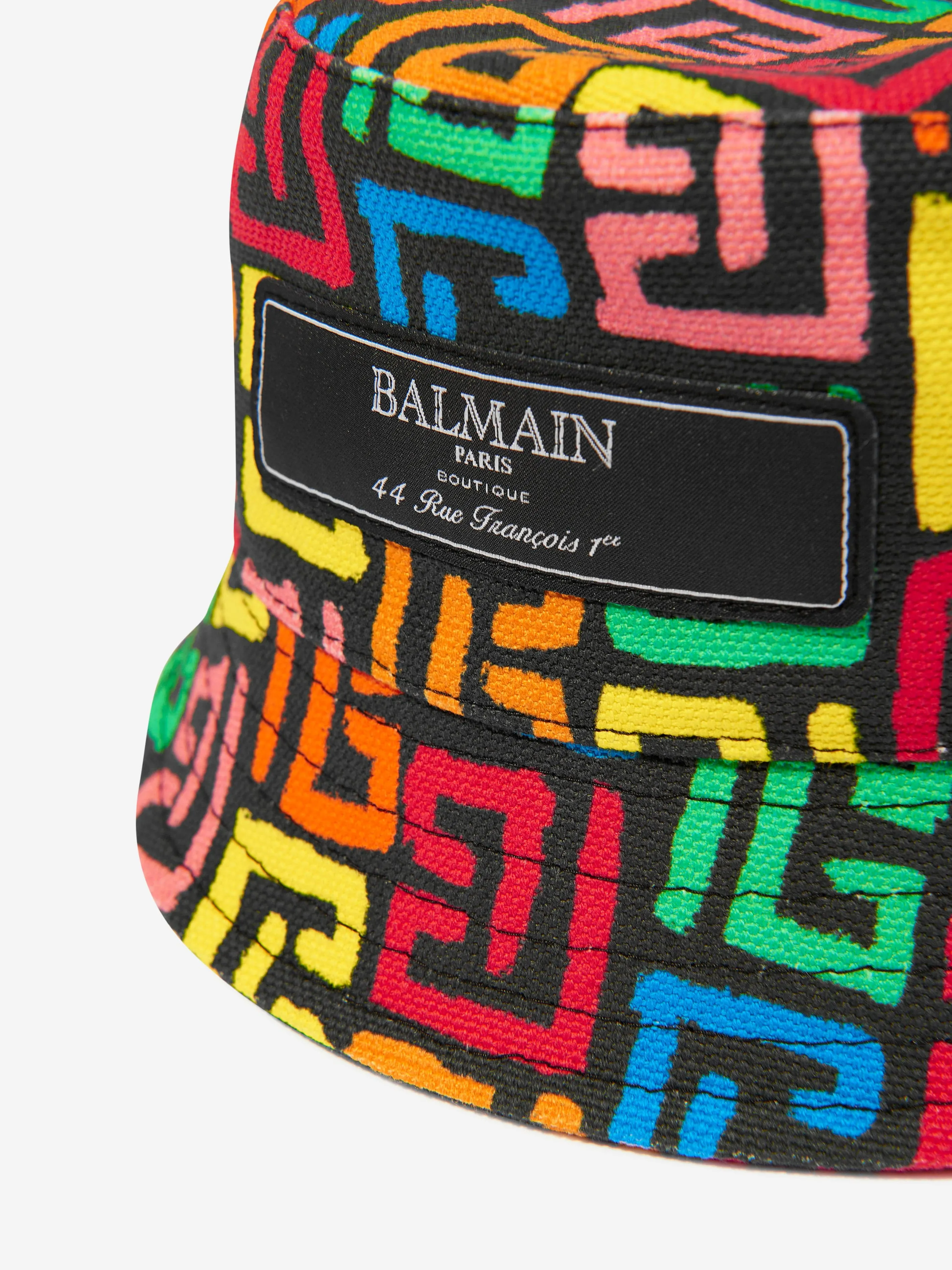 Balmain Baby Monogram Bucket Hat in Multicolour