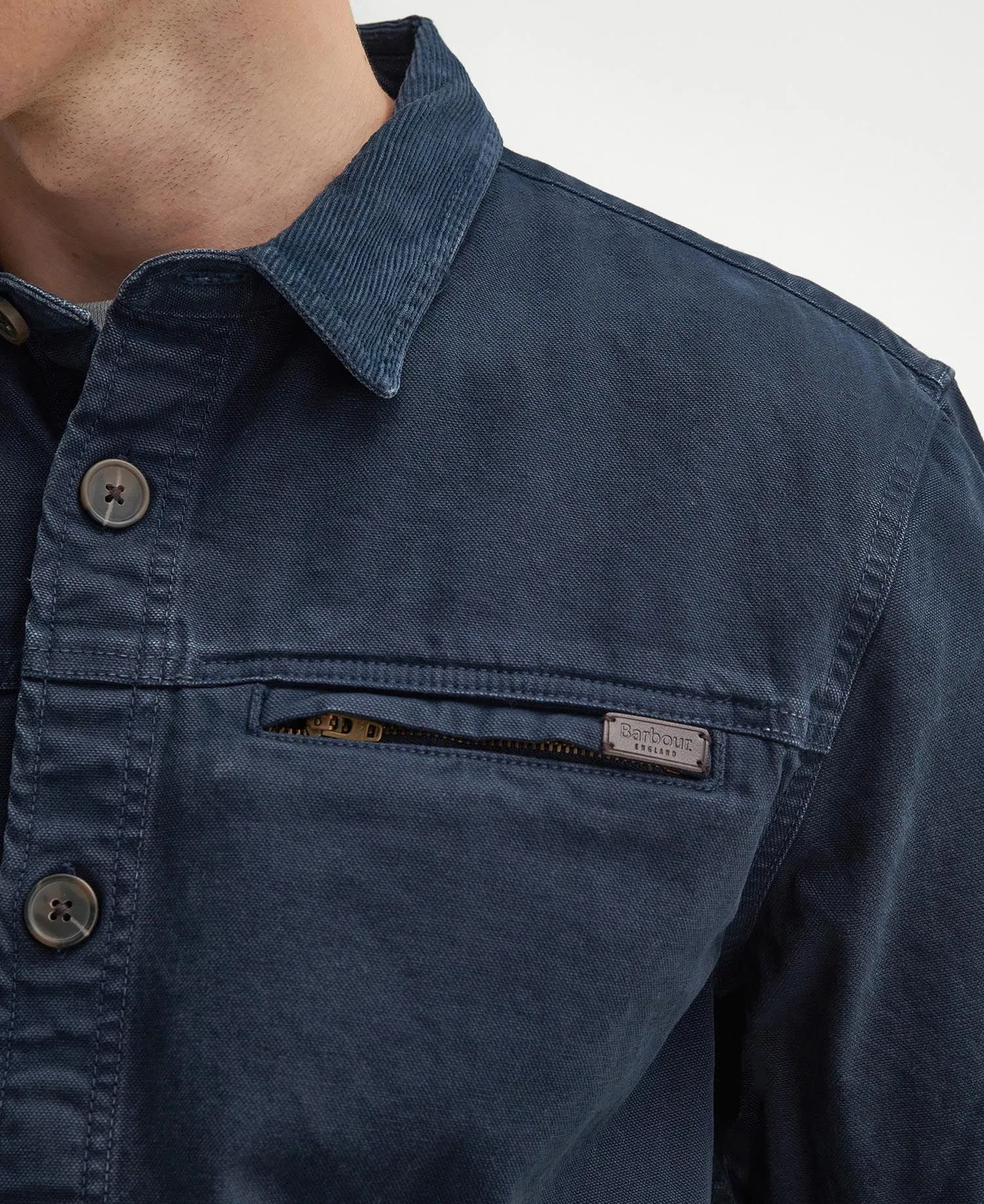 Barbour Men's Saintwell Overshirt - Classic Navy